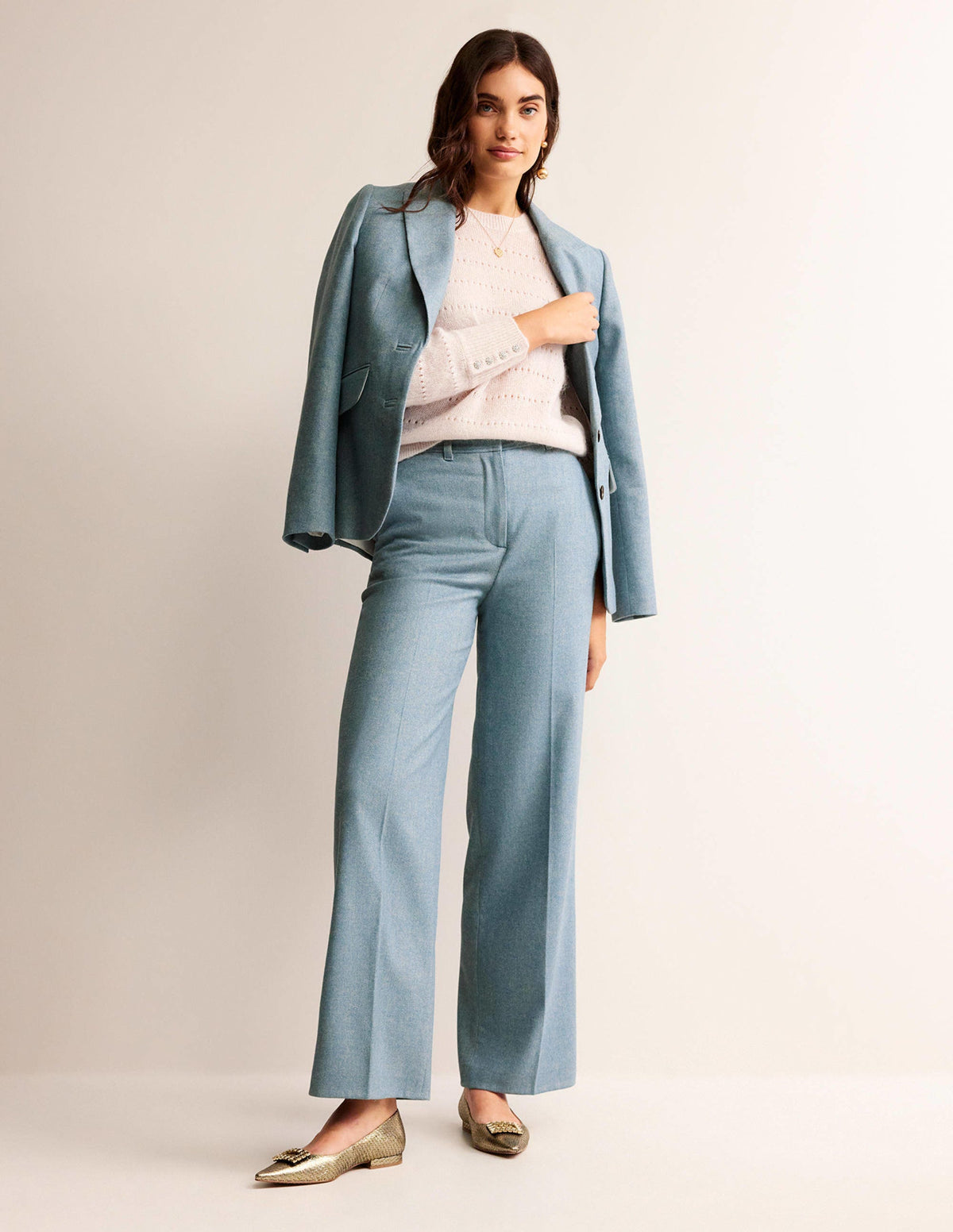 Fluffy Textured Jumper-Vanilla - Image 4