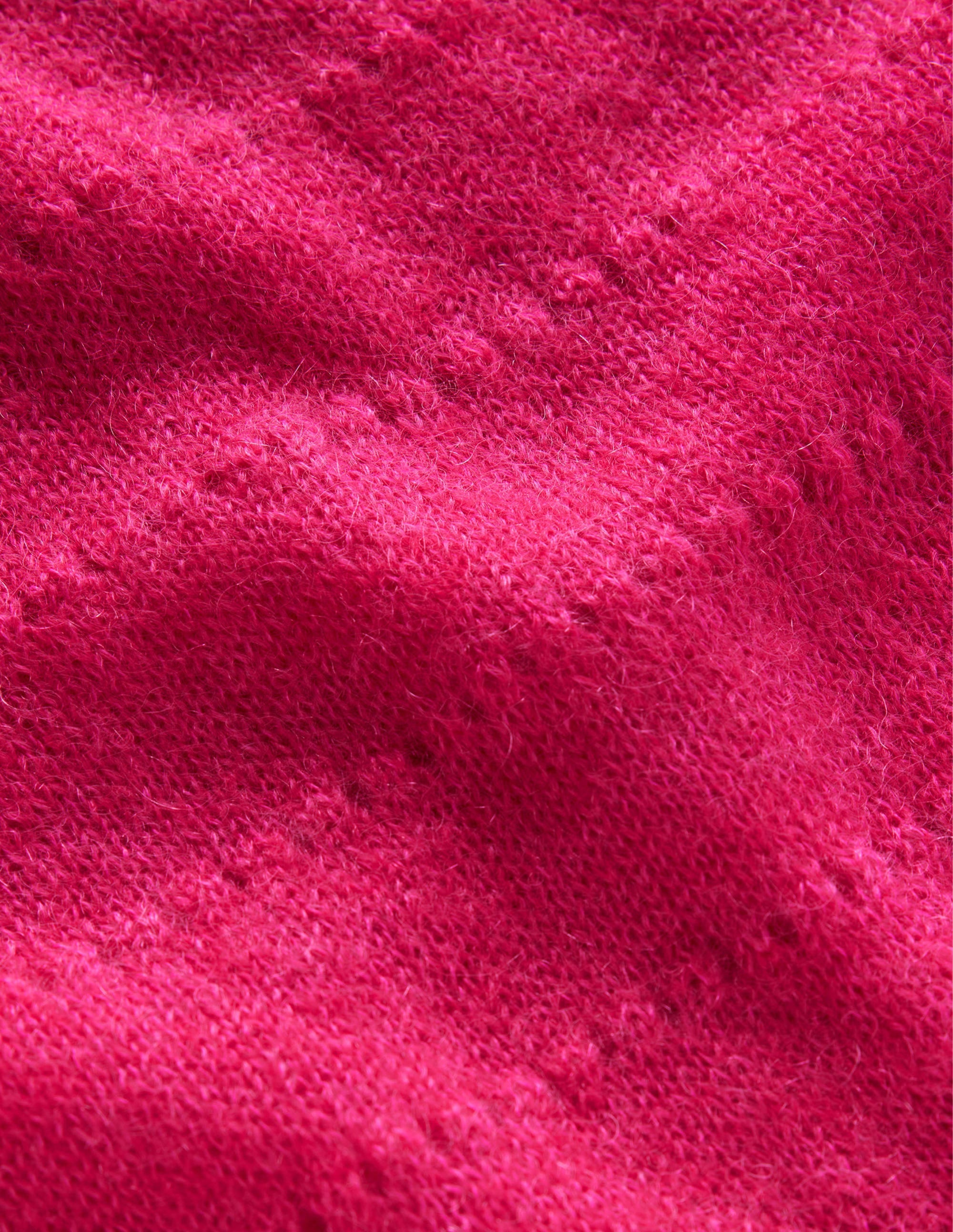 Fluffy Textured Jumper-Vibrant Pink - Image 6