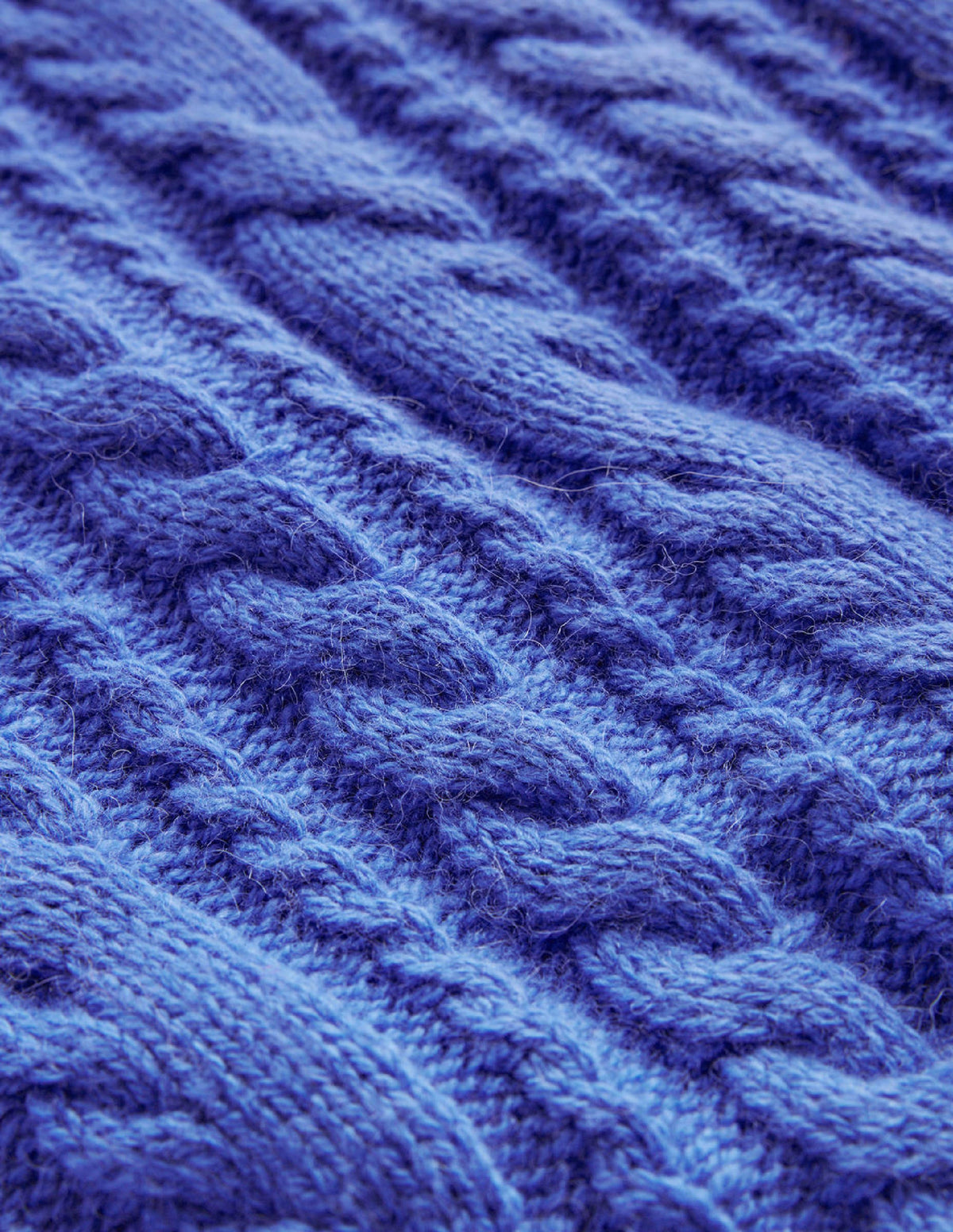 Cable Crew Neck Tank-Bright Cobalt - Image 7