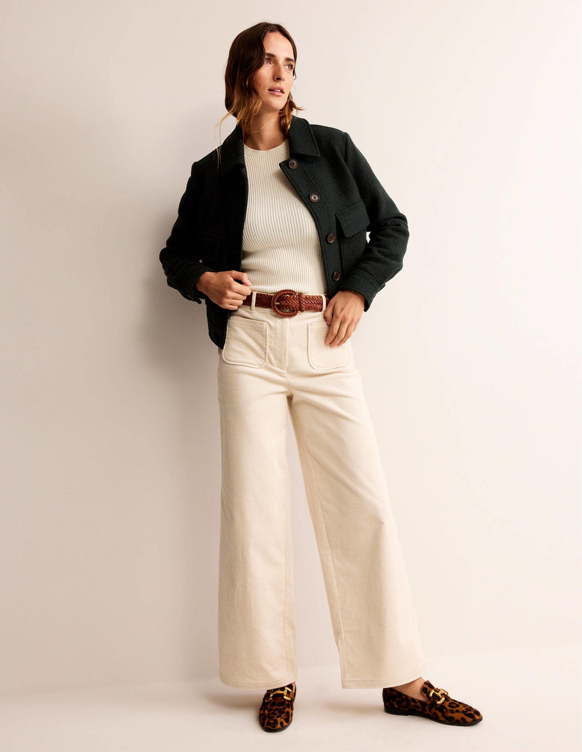 Ribbed Cotton Jumper-Warm Ivory-4