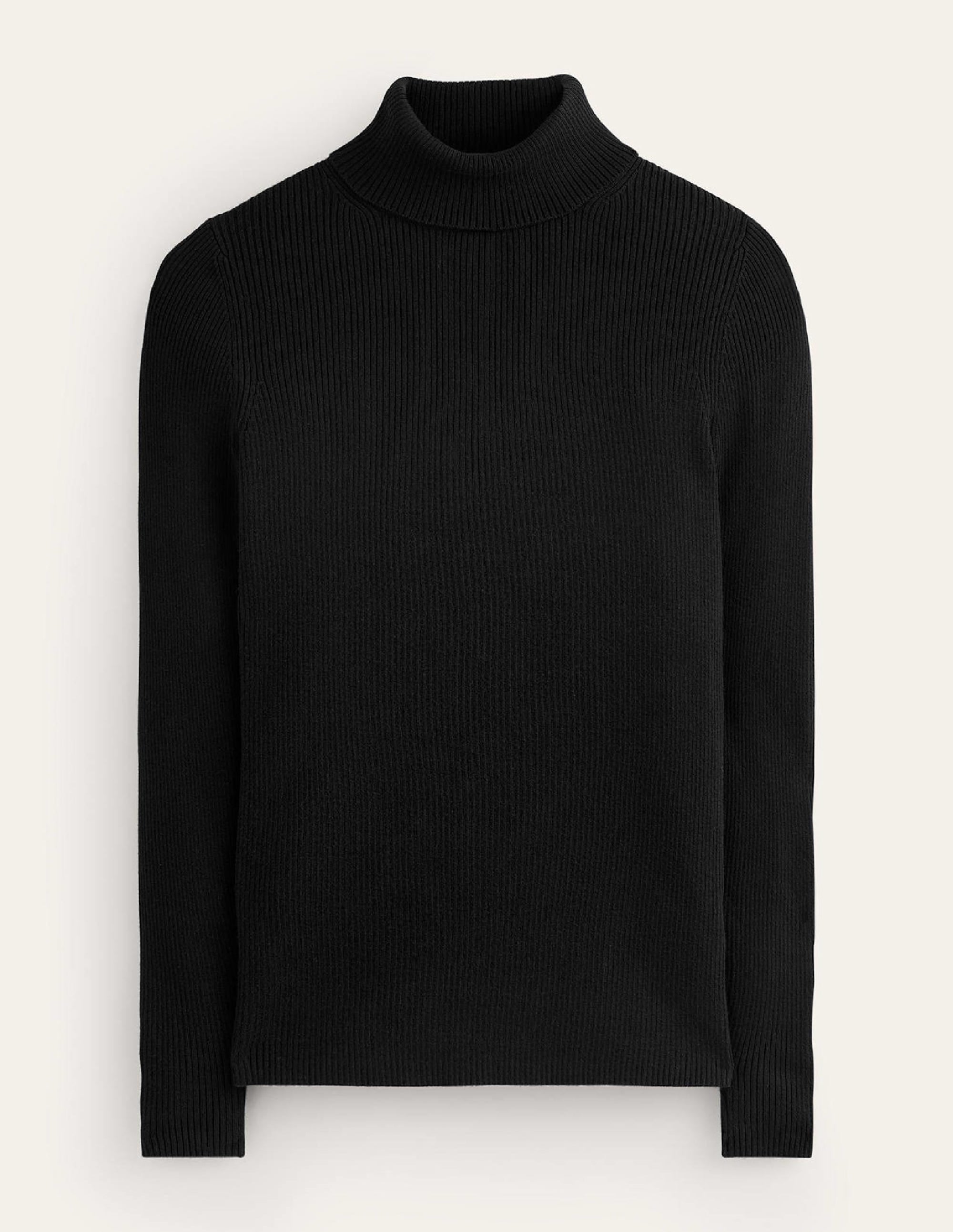 Catriona Roll Neck Jumper-Black - Image 5