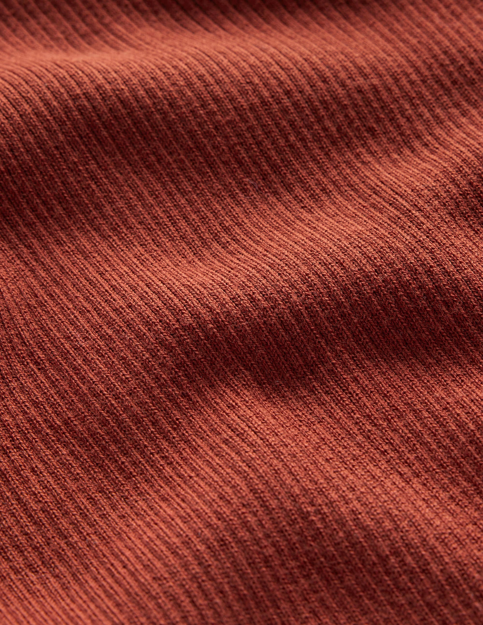 Catriona Roll Neck Jumper-Chestnut Brown - Image 6
