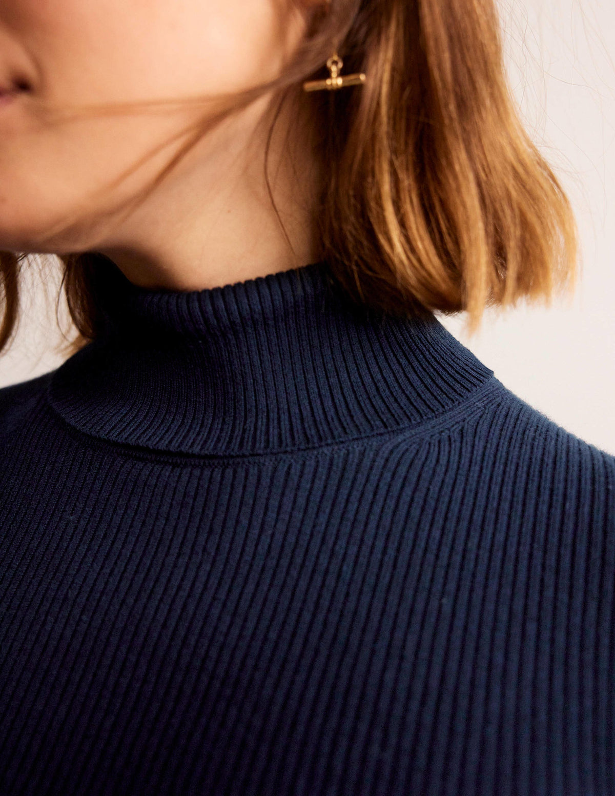 Catriona Roll Neck Jumper-Navy-2