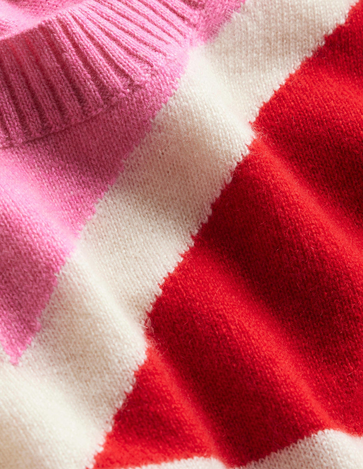 Lydia Cashmere Jumper-Cherry Blossom Melange - Image 7