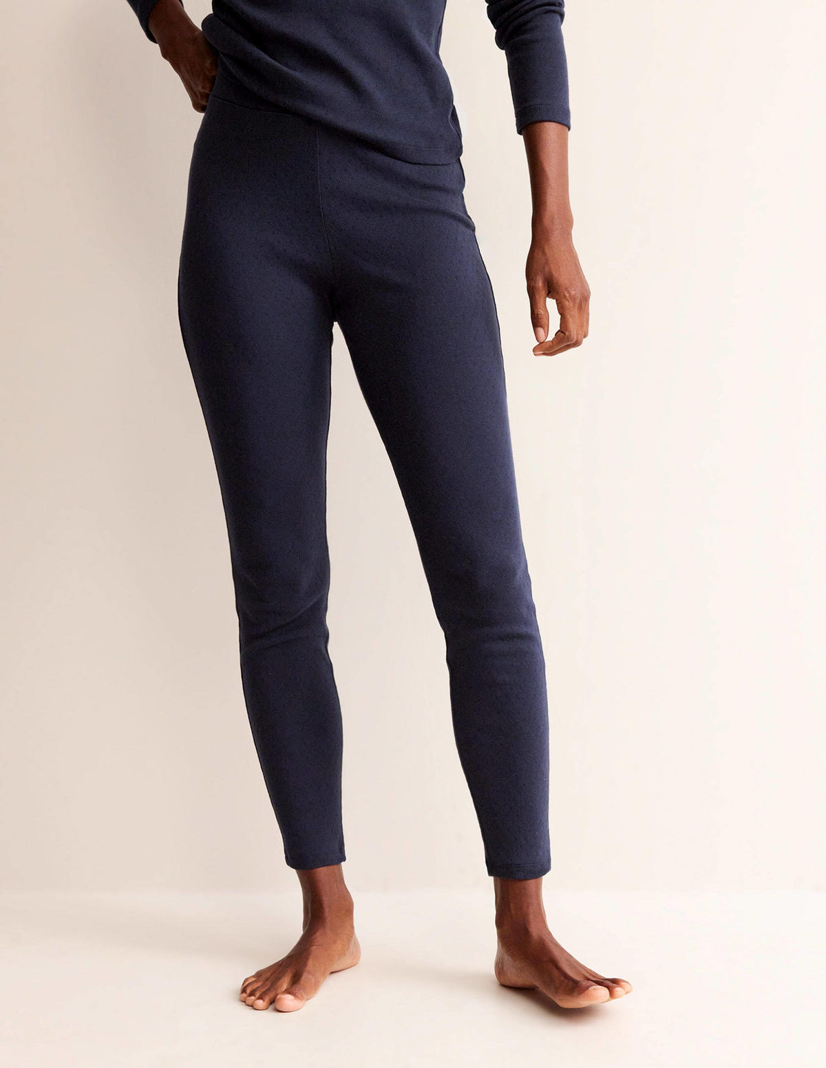 Jersey Pyjama Leggings-Navy - Image 4