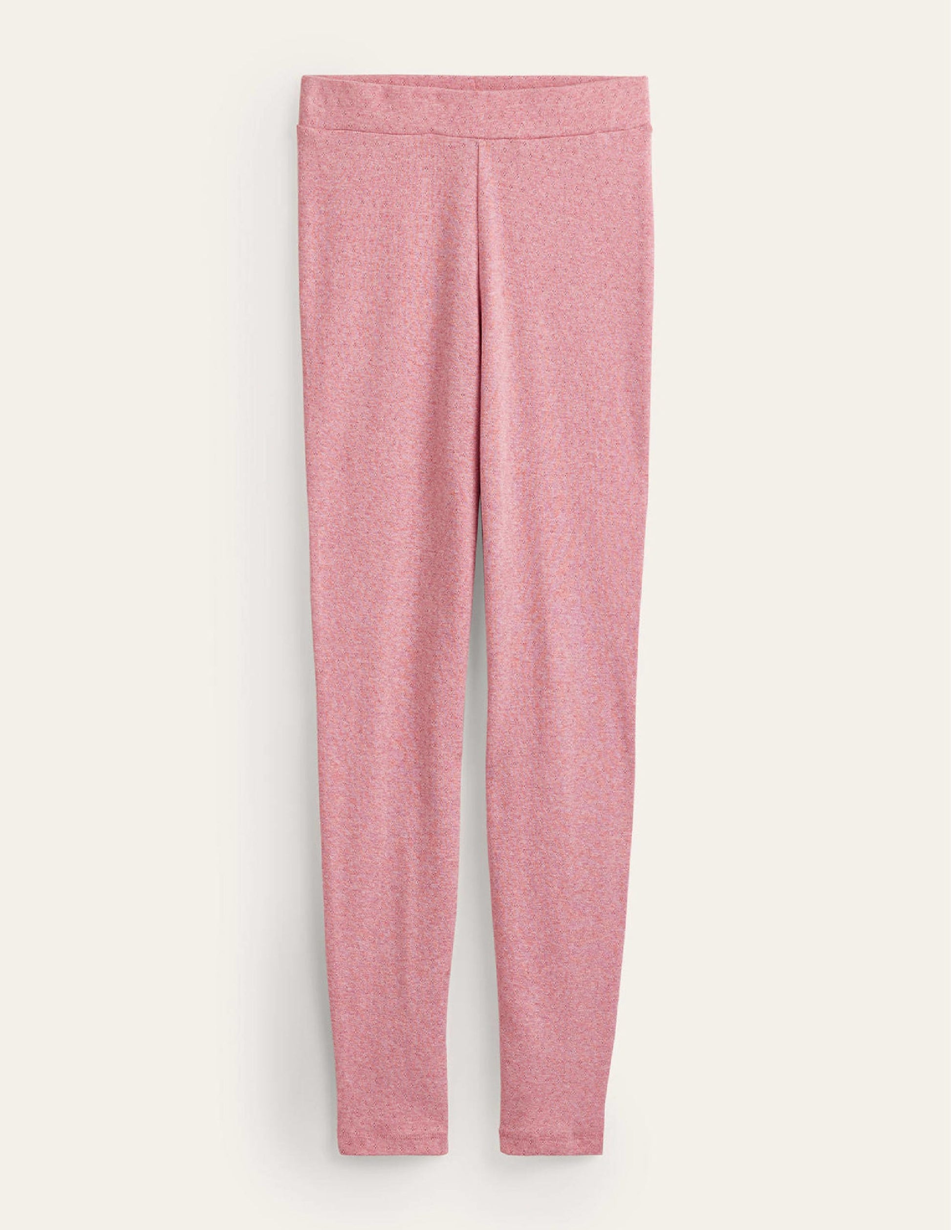 Jersey Pyjama Leggings-Light Pink Marl-5