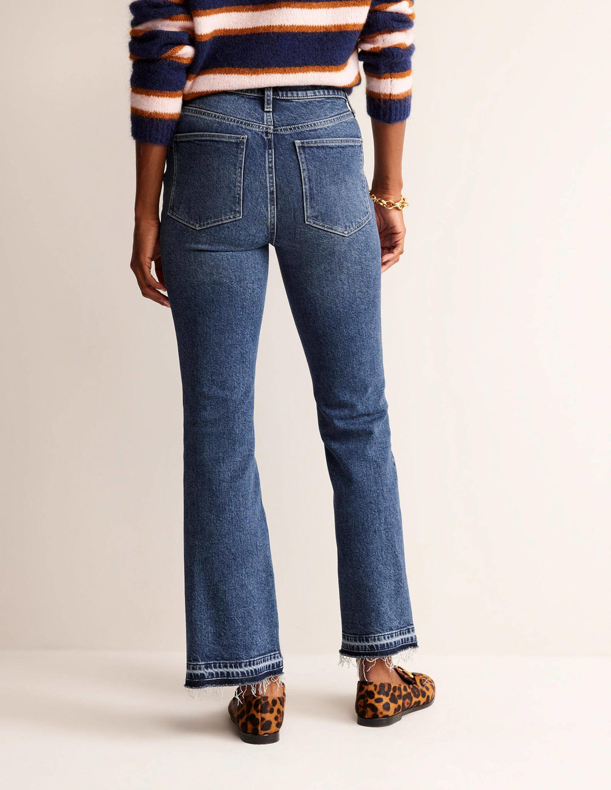 Mid Rise Baby Kick Jeans-Dark Vintage - Image 3