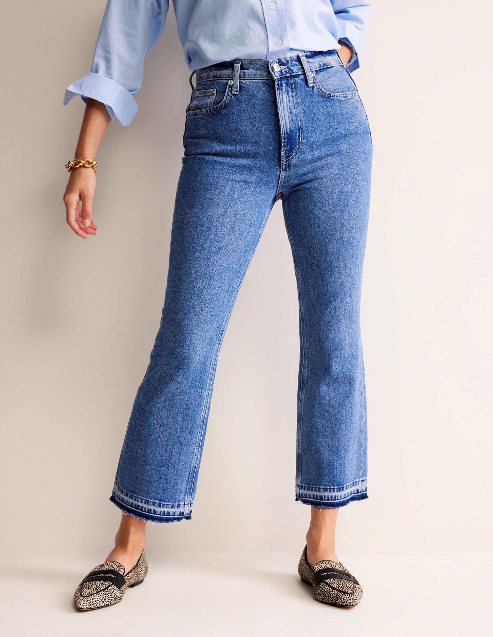 Mid Rise Baby Kick Jeans-Mid Vintage-4