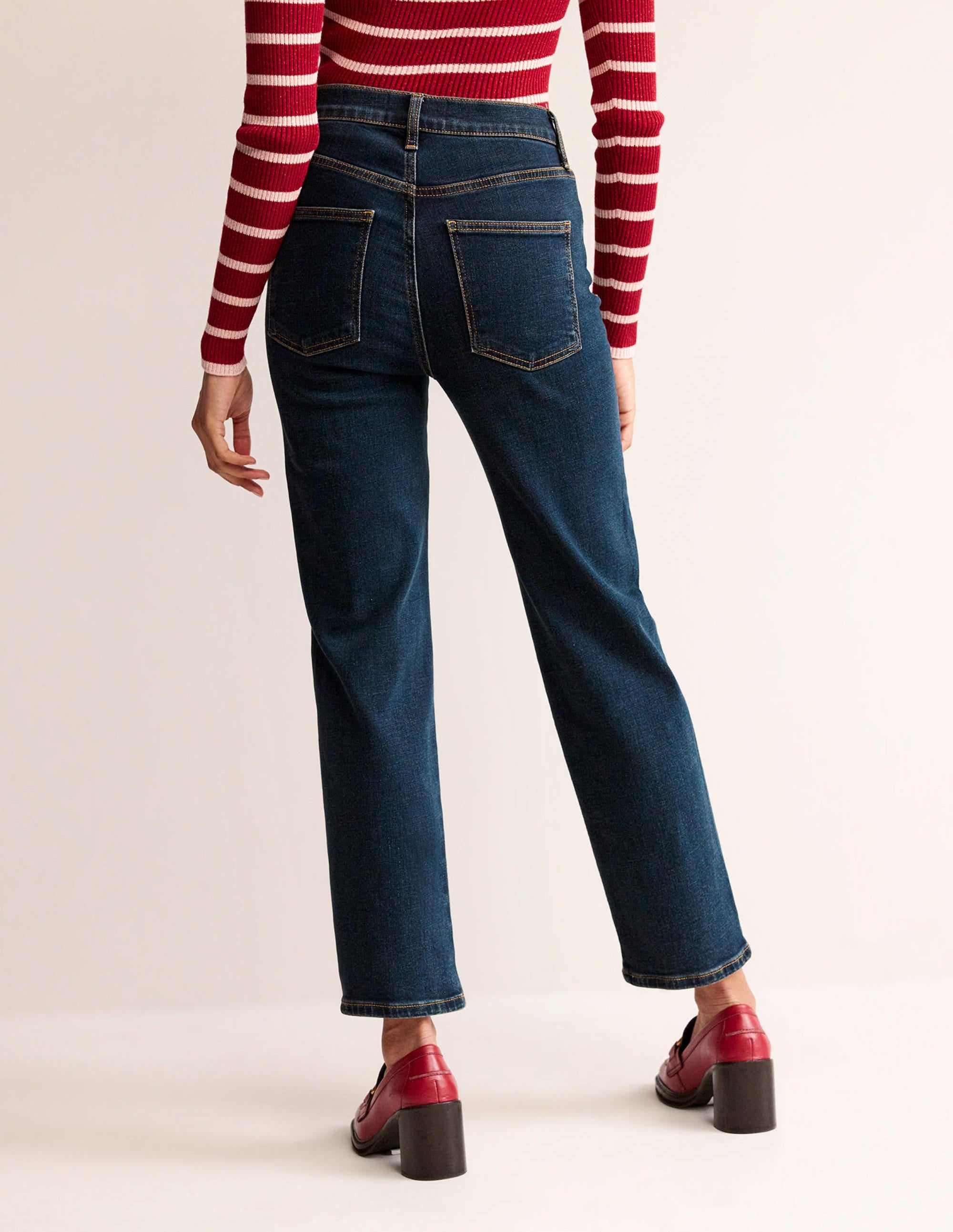 Mid Rise Slim Leg Jeans-Indigo Vintage - Image 3