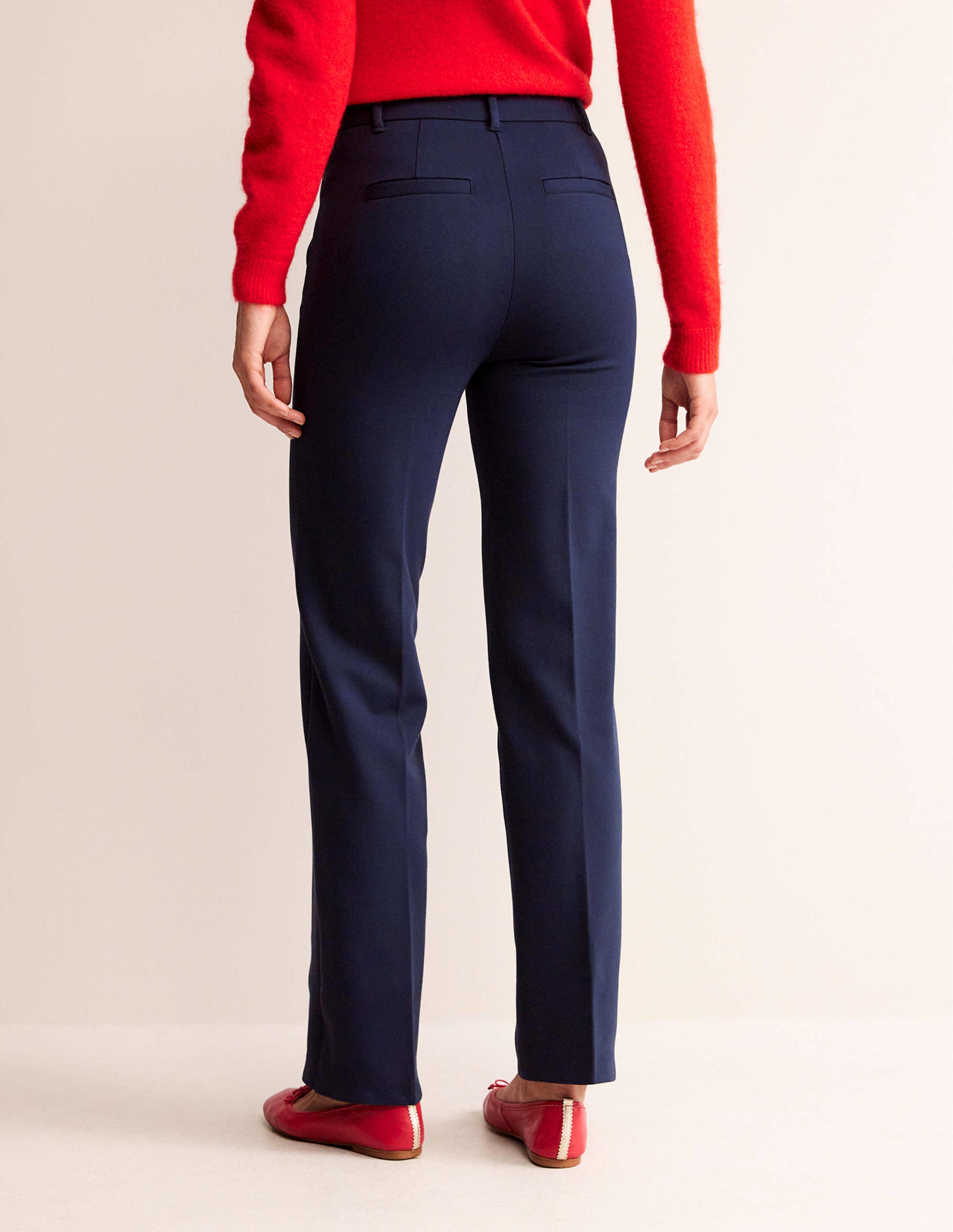 Pimlico Ponte Trousers-Navy - Image 3