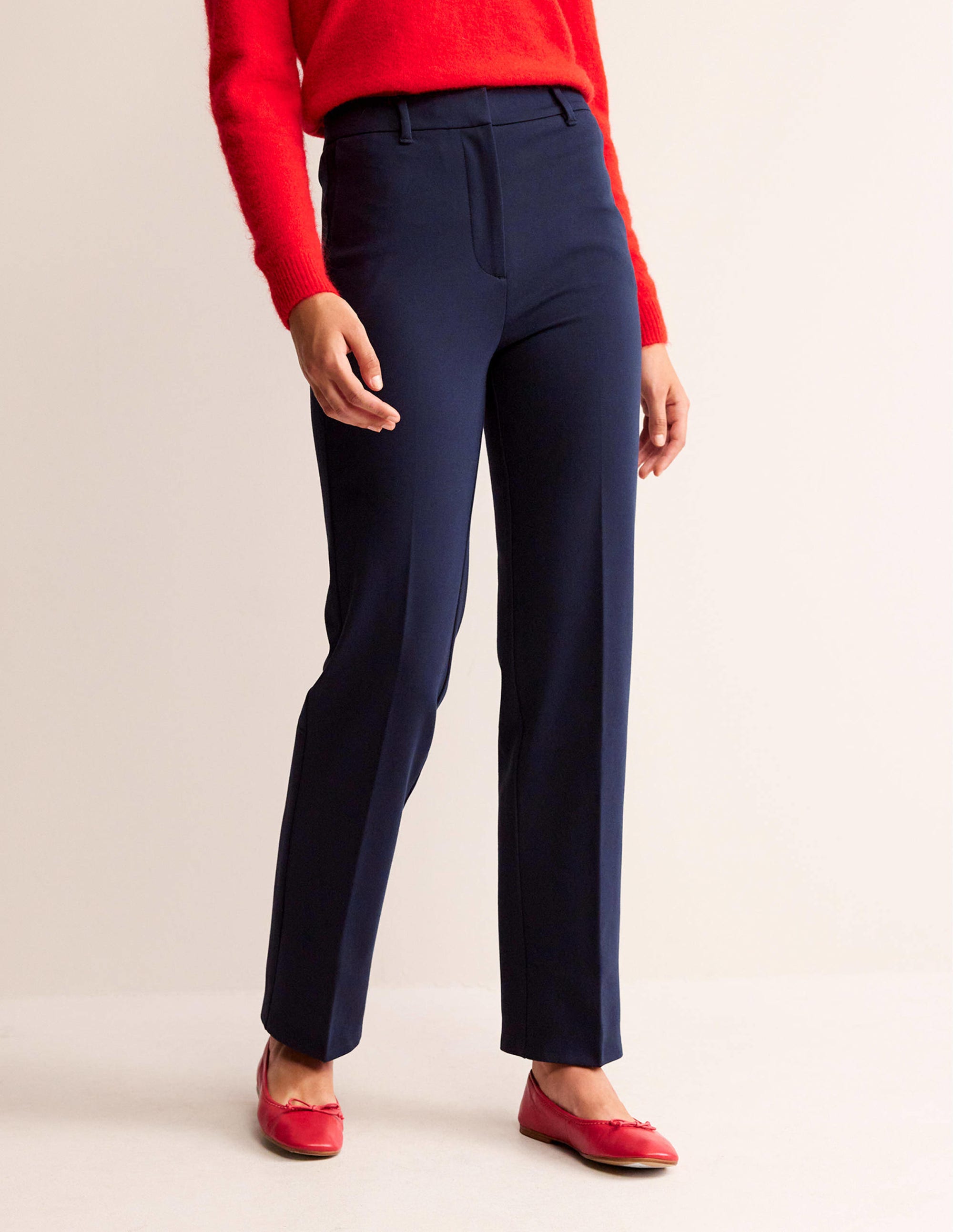 Pimlico Ponte Trousers-Navy - Image 4