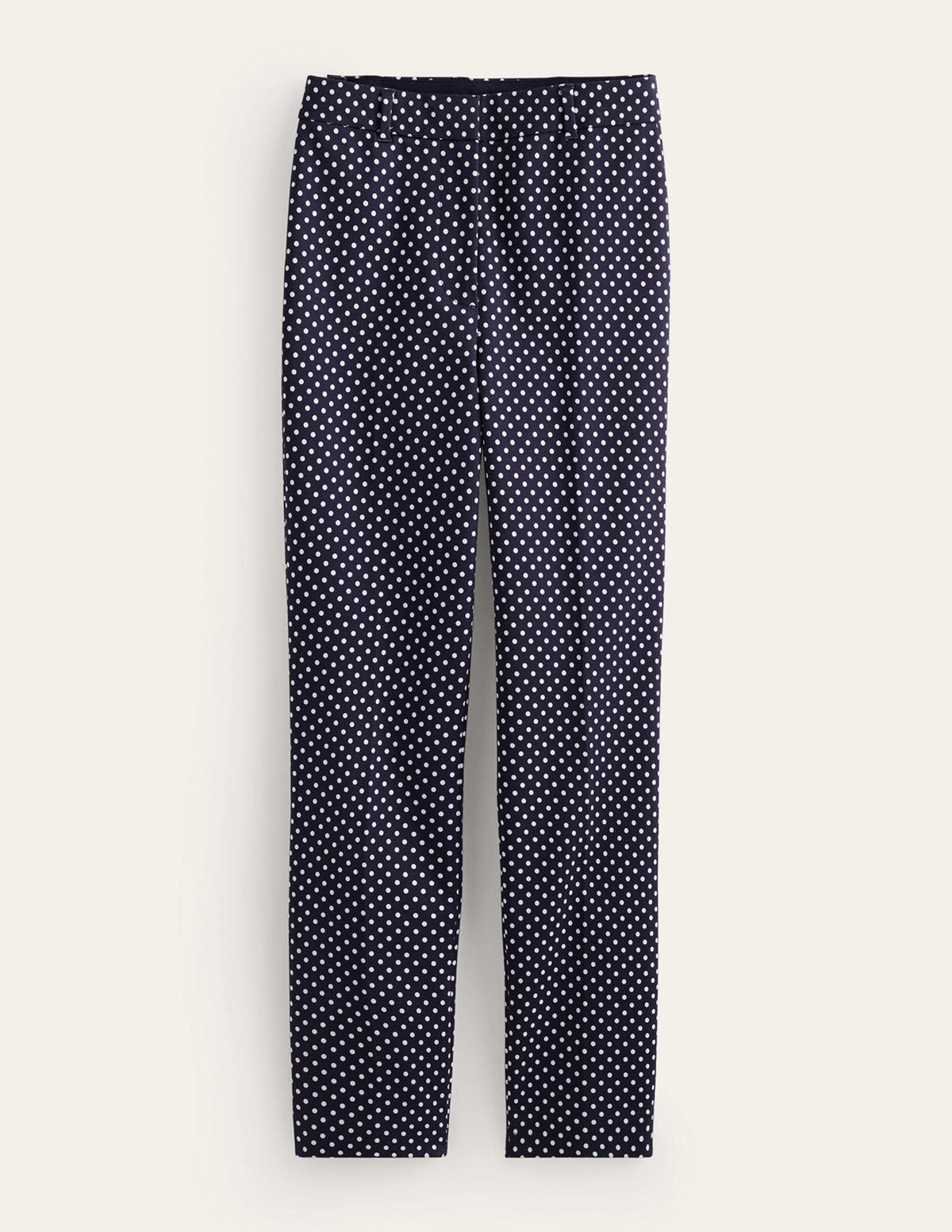 Highgate Printed Trousers-French Navy, Dotty - Image 6