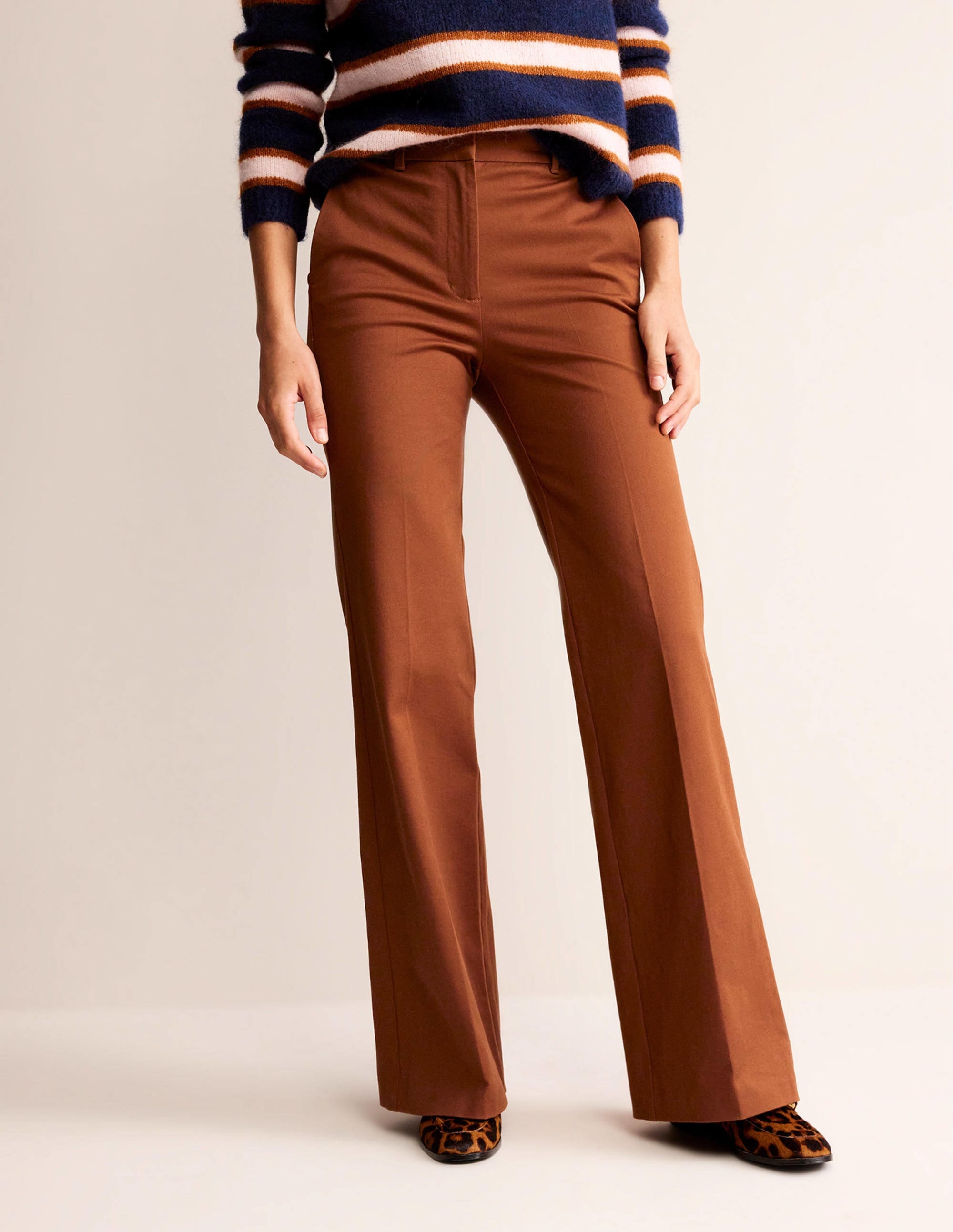 Brompton Bi-stretch Trousers-Cognac - Image 4