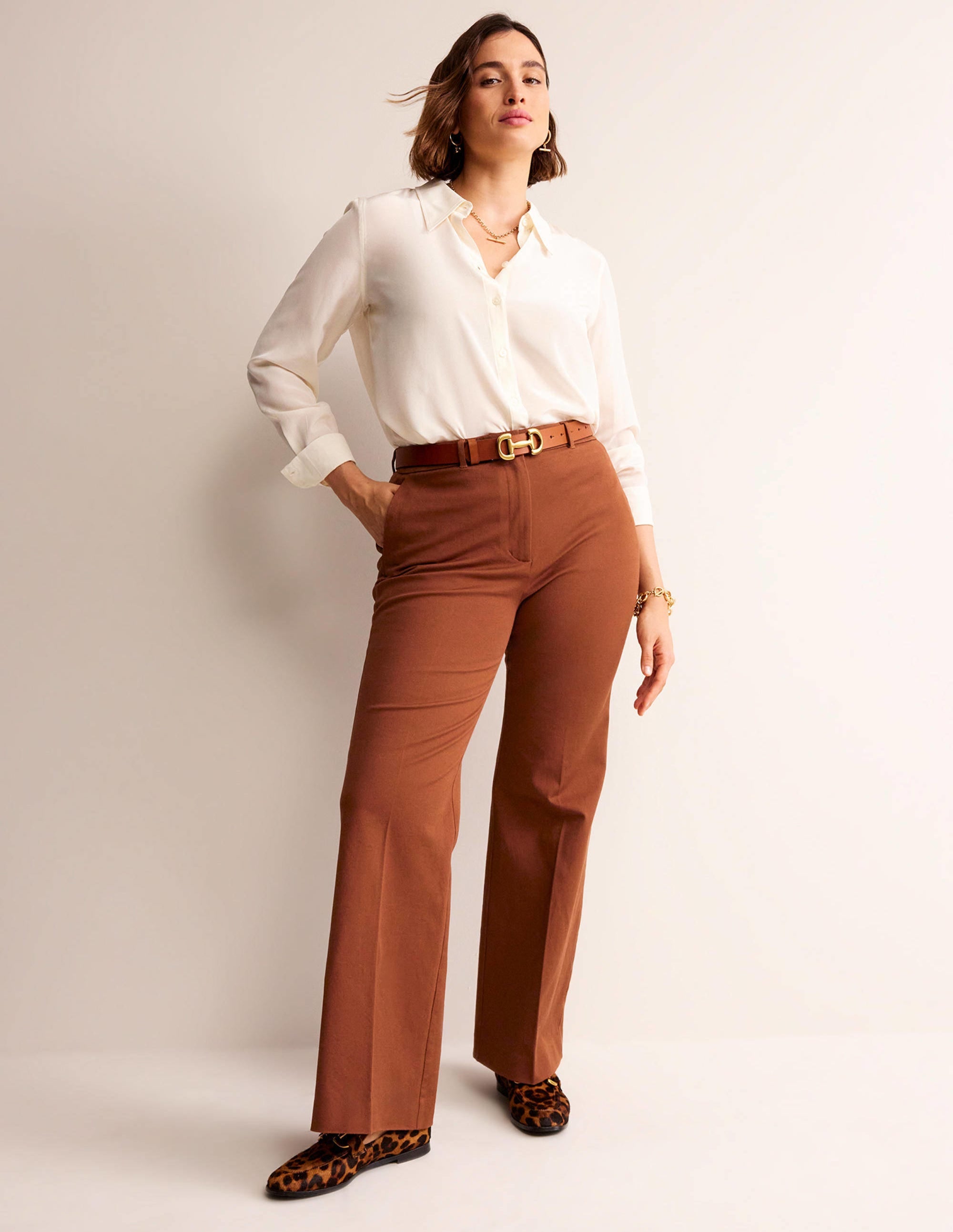 Brompton Bi-stretch Trousers-Cognac - Image 5