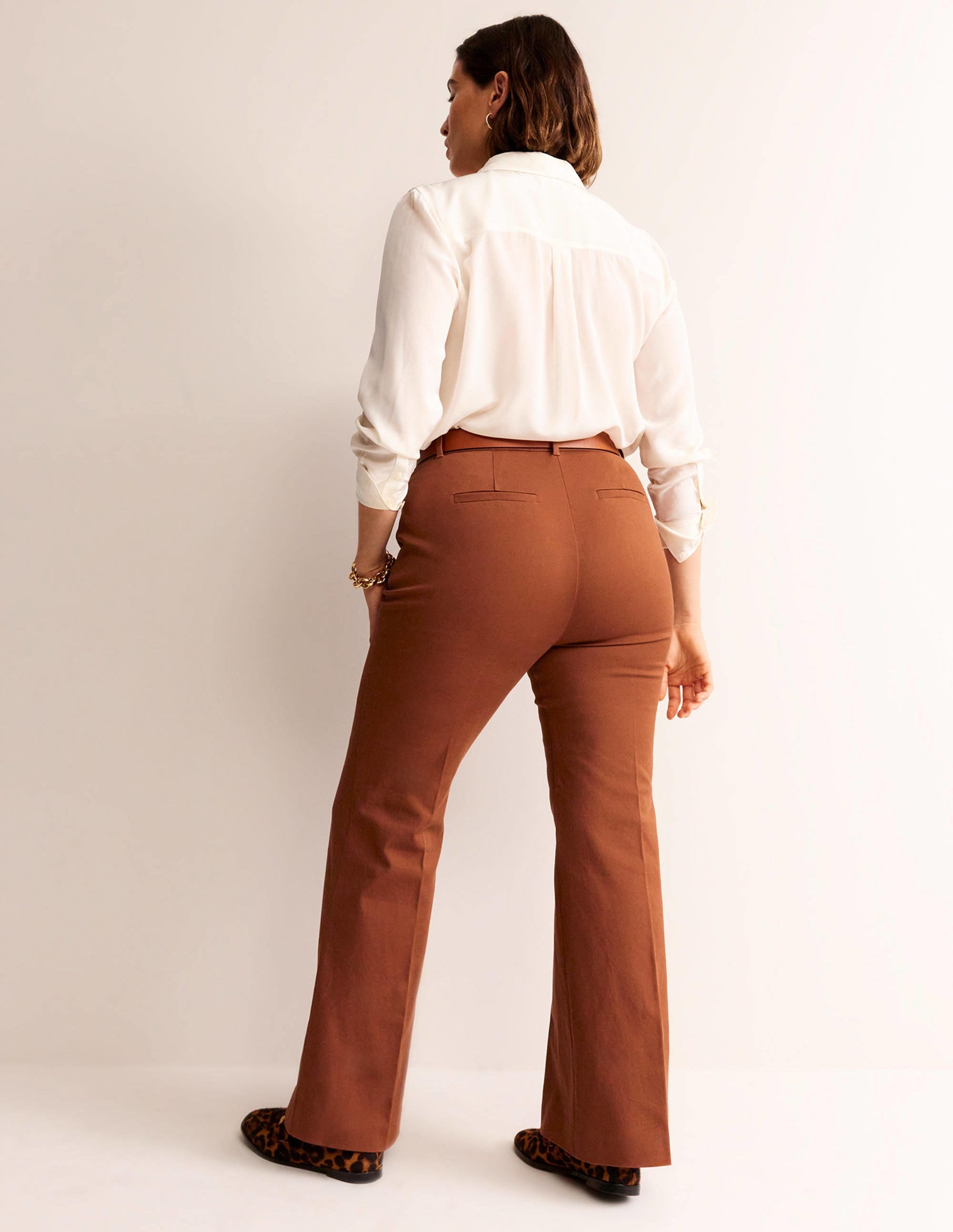 Brompton Bi-stretch Trousers-Cognac - Image 6