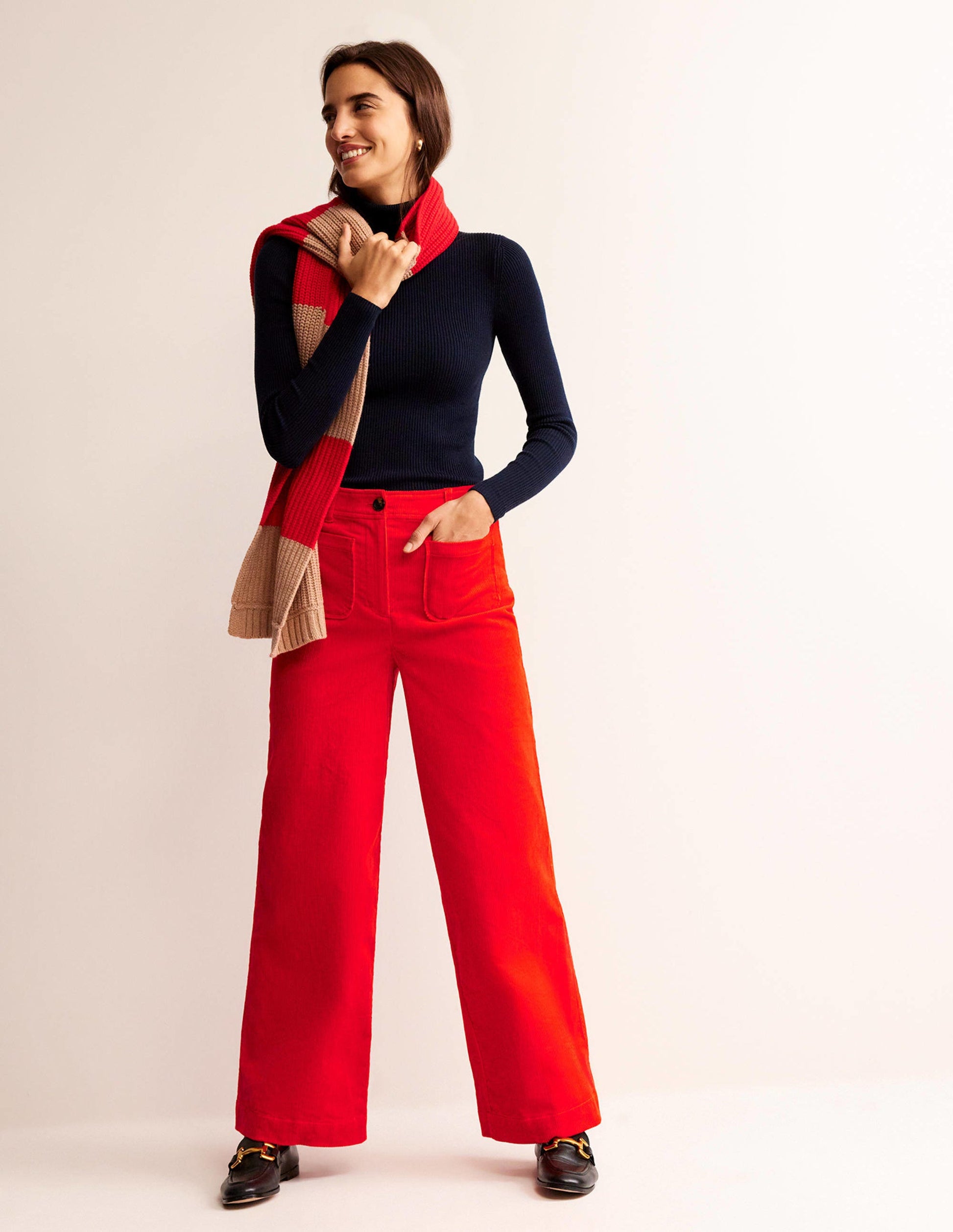 Westbourne Corduroy Trousers-Admiral-1