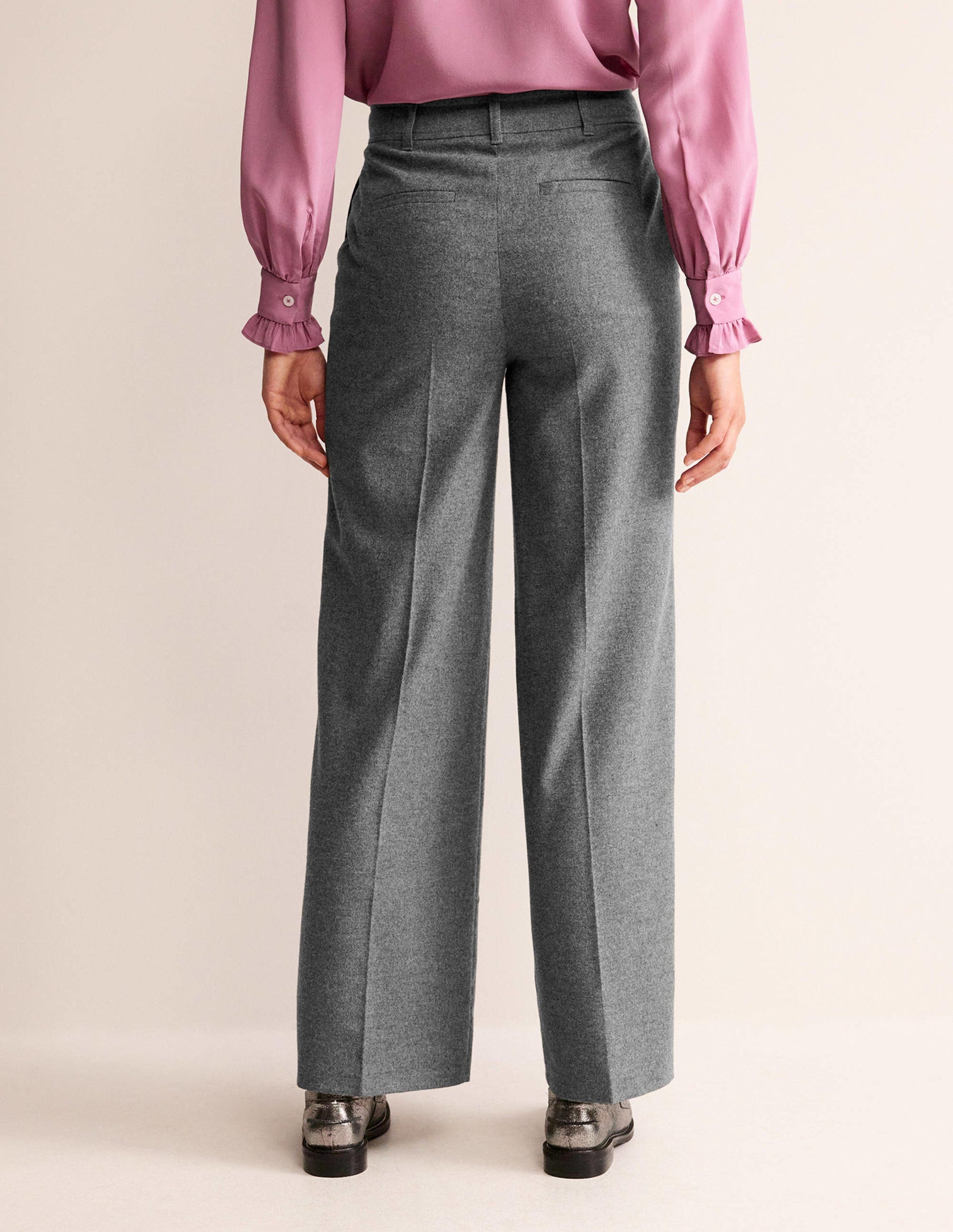 Westbourne Wool Trousers-Charcoal Marl-3