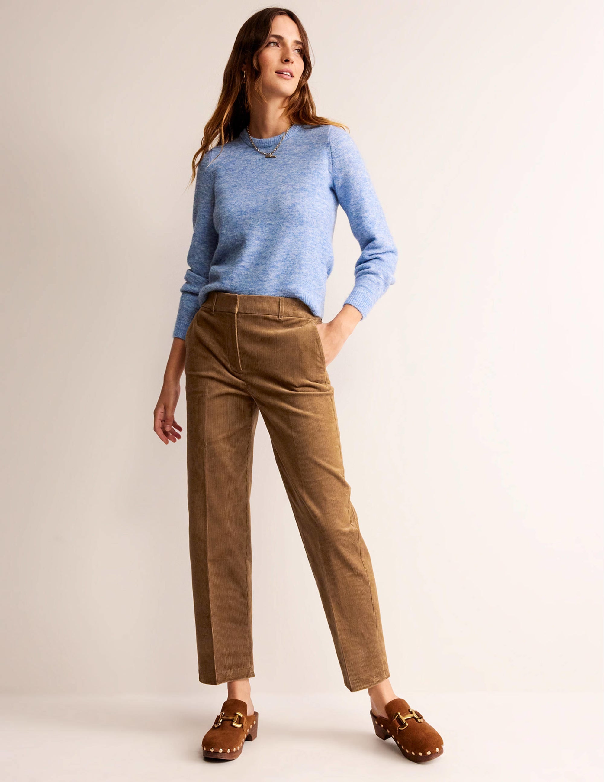 Kew Cord Trousers-Camel - Image 1