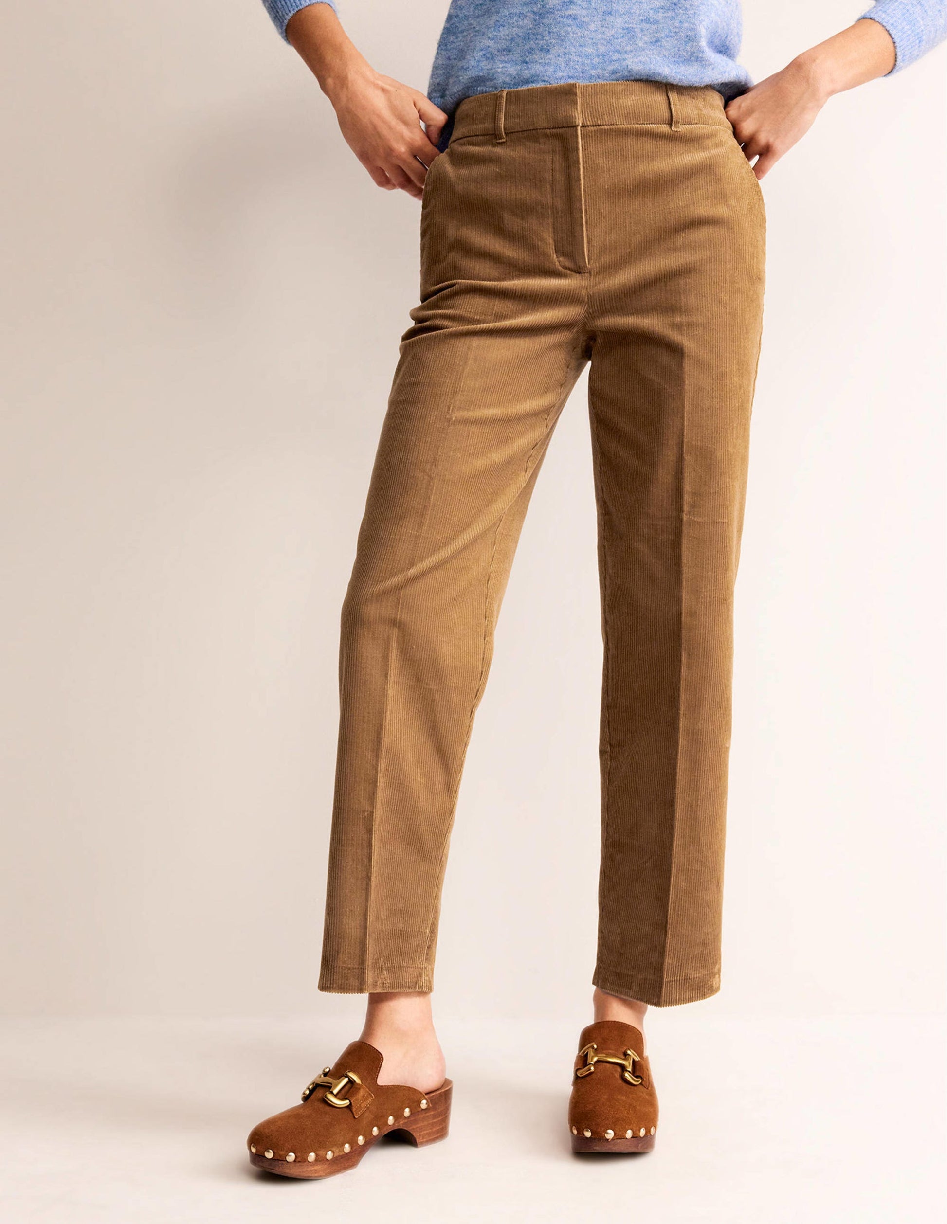Kew Cord Trousers-Camel-4