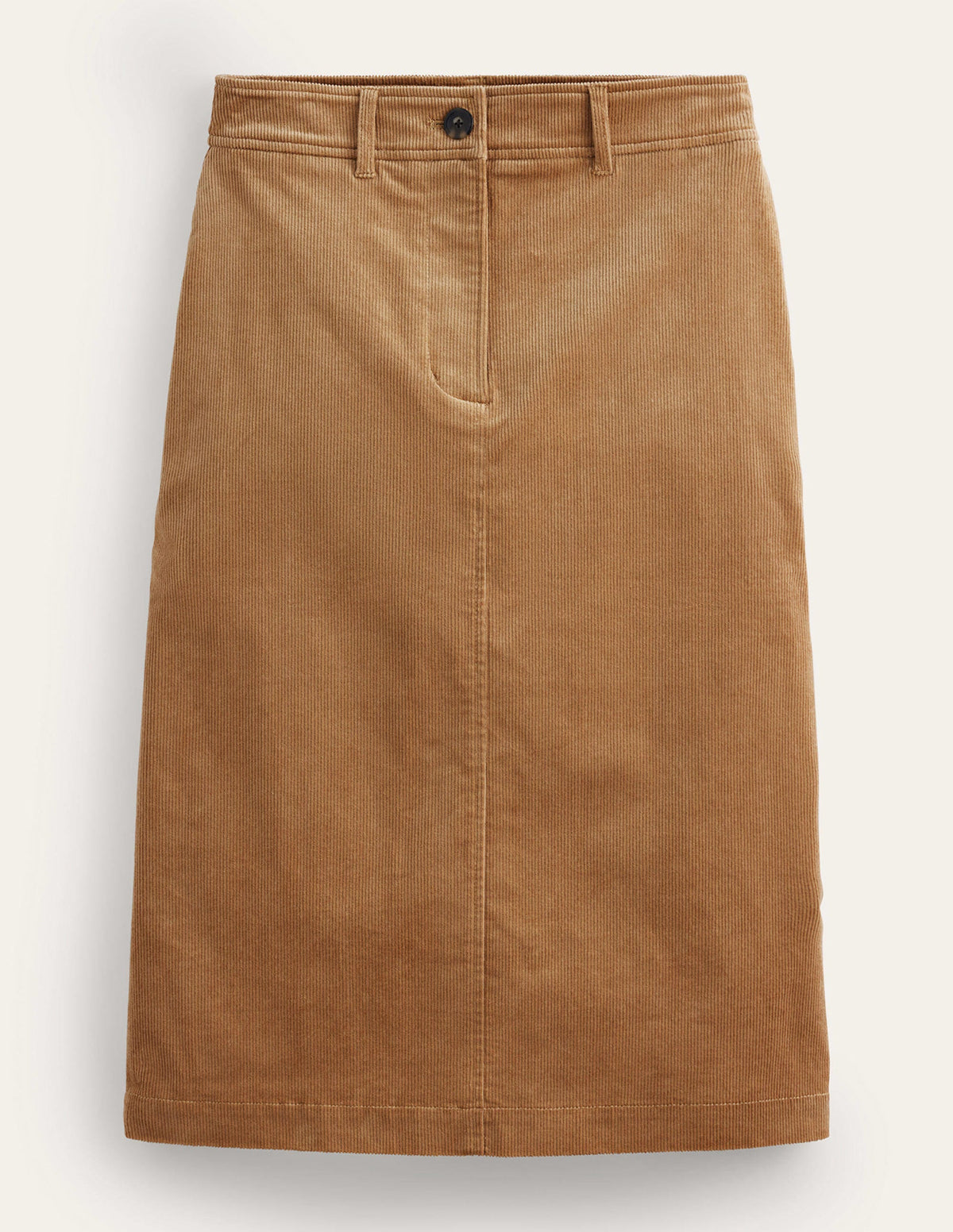 Margot Cord Midi Skirt-Camel-5