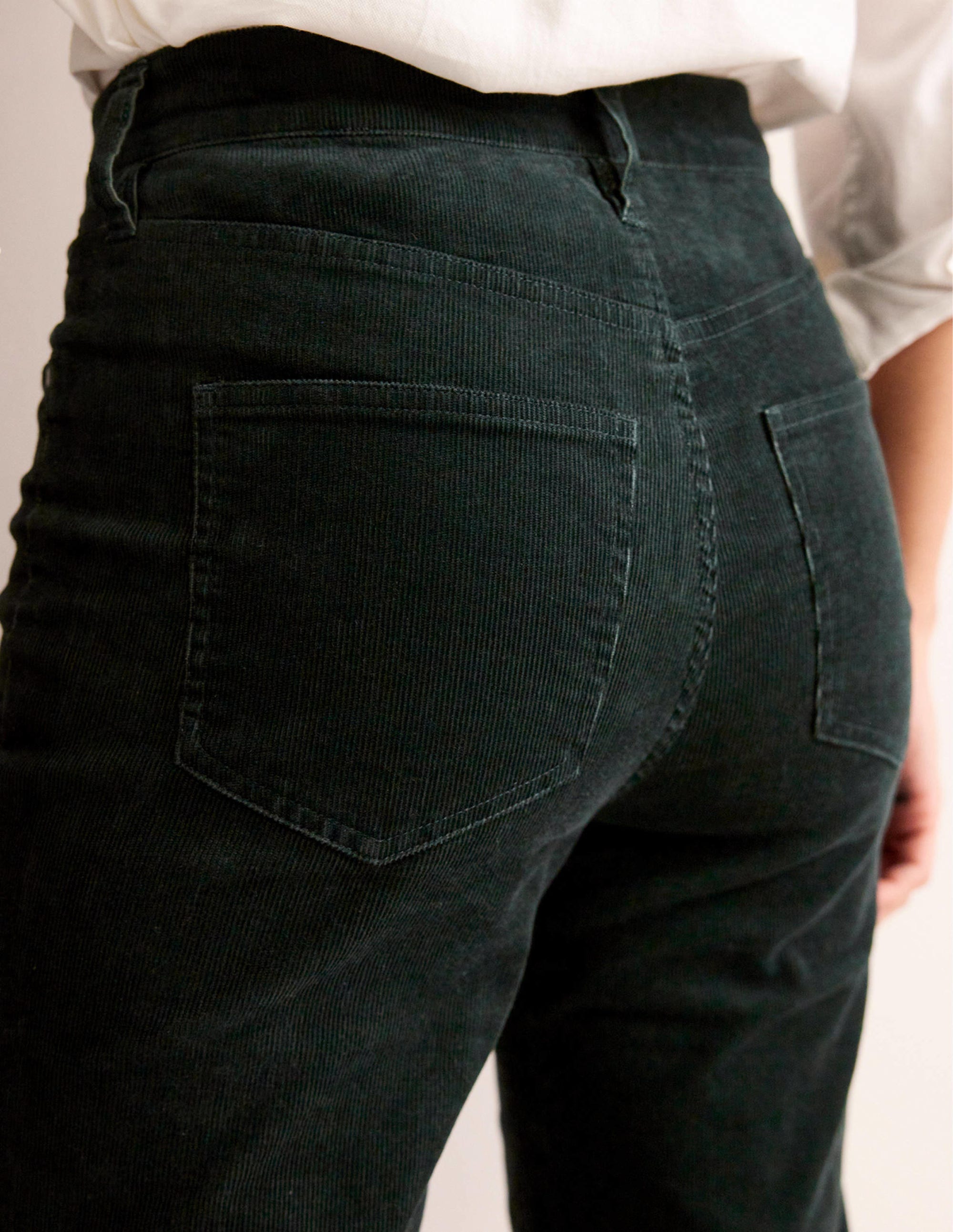 5 Pocket Cord Slim Jeans-Chatsworth Green - Image 2