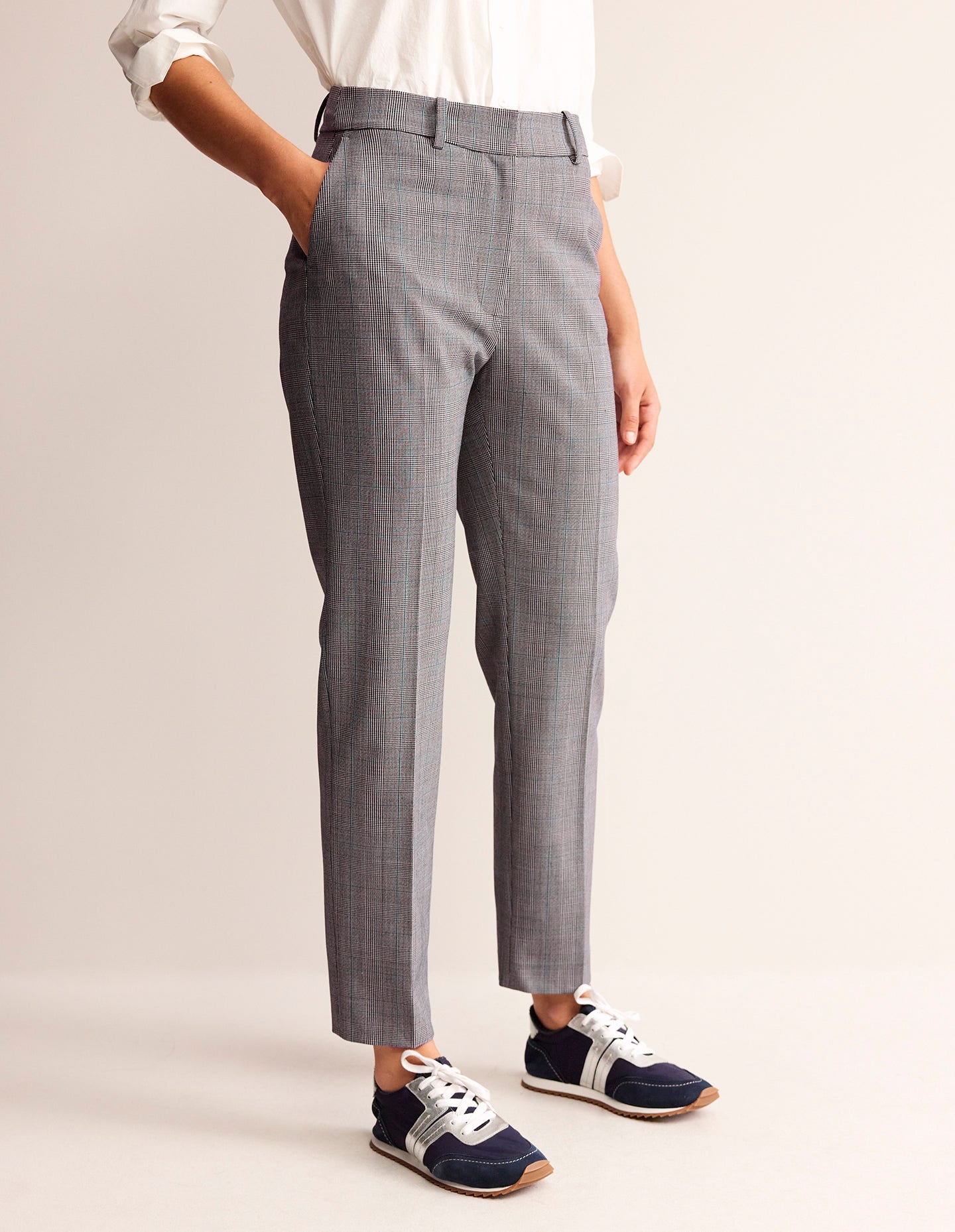 Kew Wool-Twill Trousers-Ivory, Charcoal and Blue Pow-4