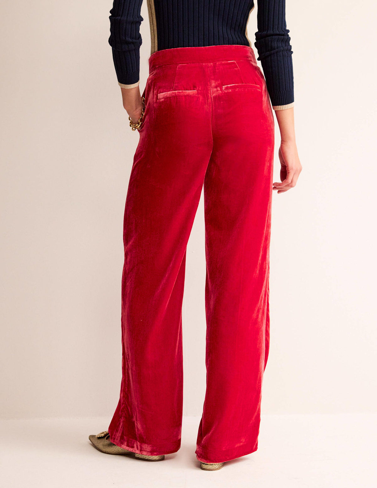 Westbourne Velvet Trousers-Salsa - Image 3