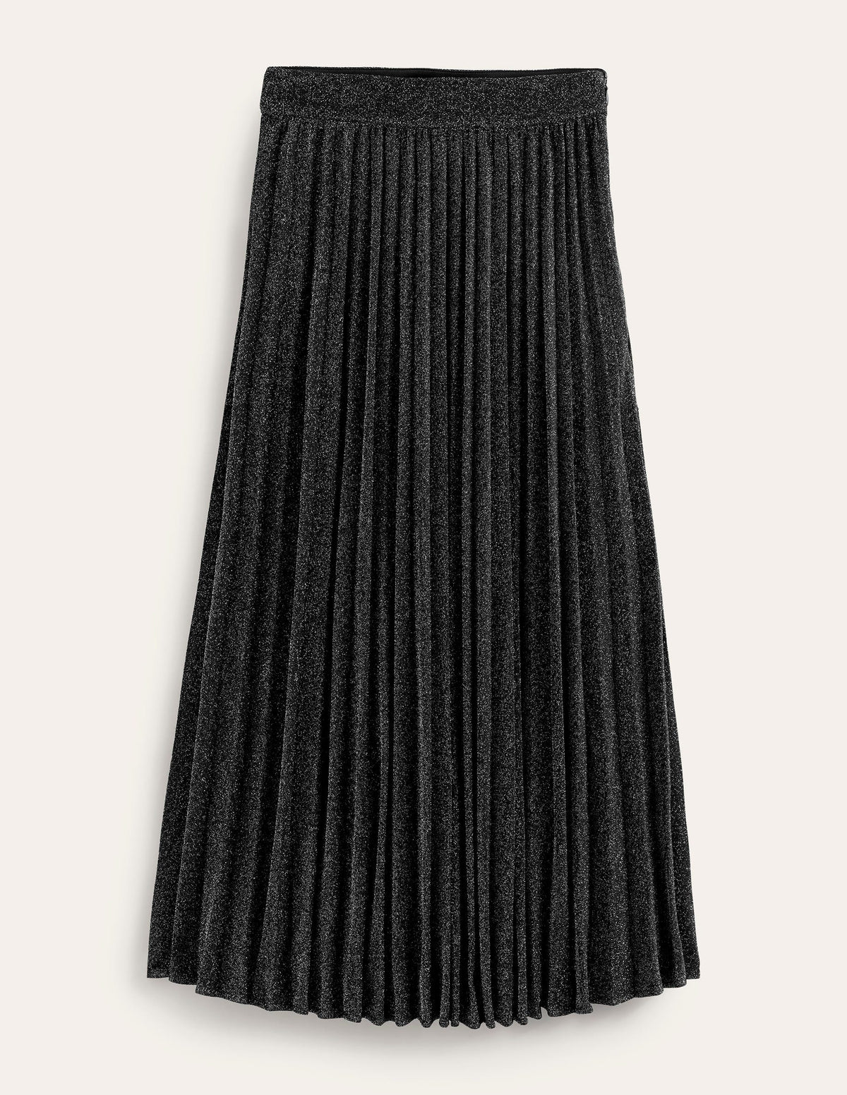 Jersey Metallic Pleated Skirt-Black Sparkle - Image 5