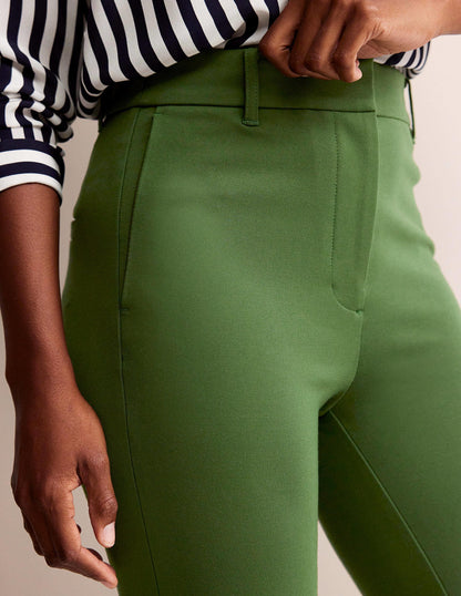 Highgate Ponte Trousers-Winter Green-2