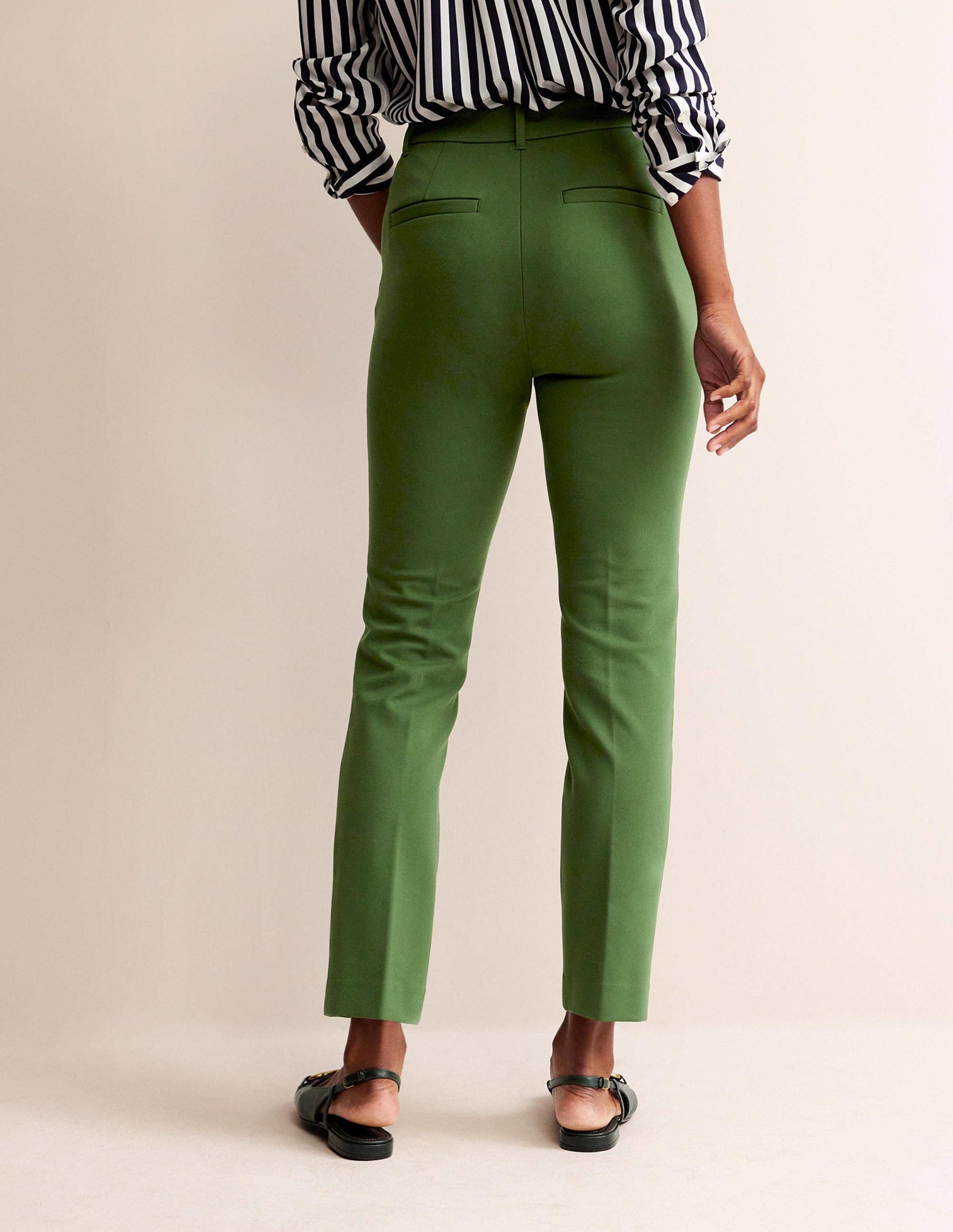 Highgate Ponte Trousers-Winter Green-3