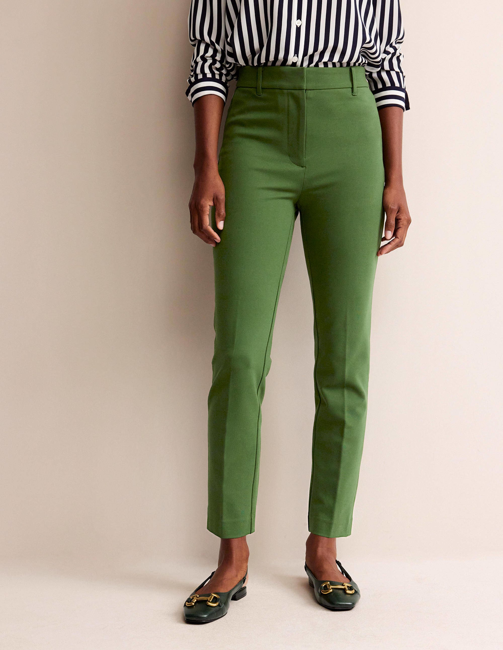 Highgate Ponte Trousers-Winter Green - Image 4