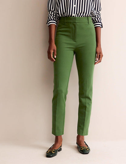 Highgate Ponte Trousers-Winter Green-4