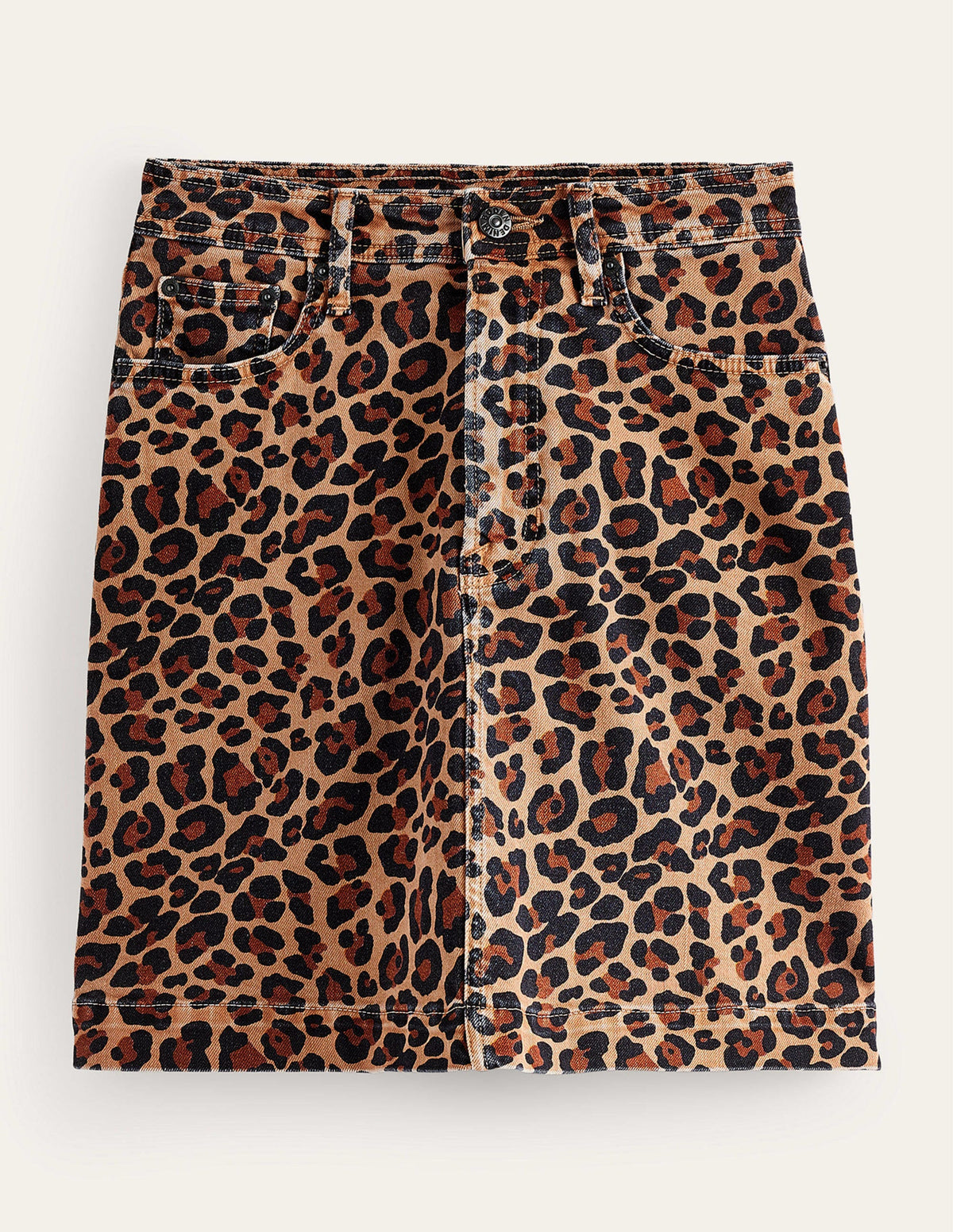 Nell Printed Mini Skirt-Camel, Cheetah Pop-5