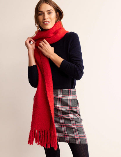 Estella Tweed Mini Skirt-Charcoal Check-1