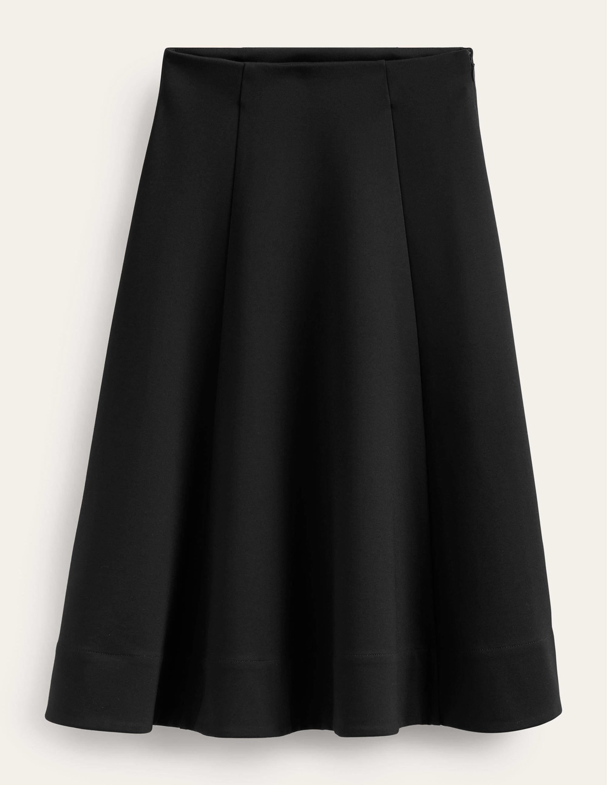 Flippy Jersey Midi Skirt-Black - Image 5