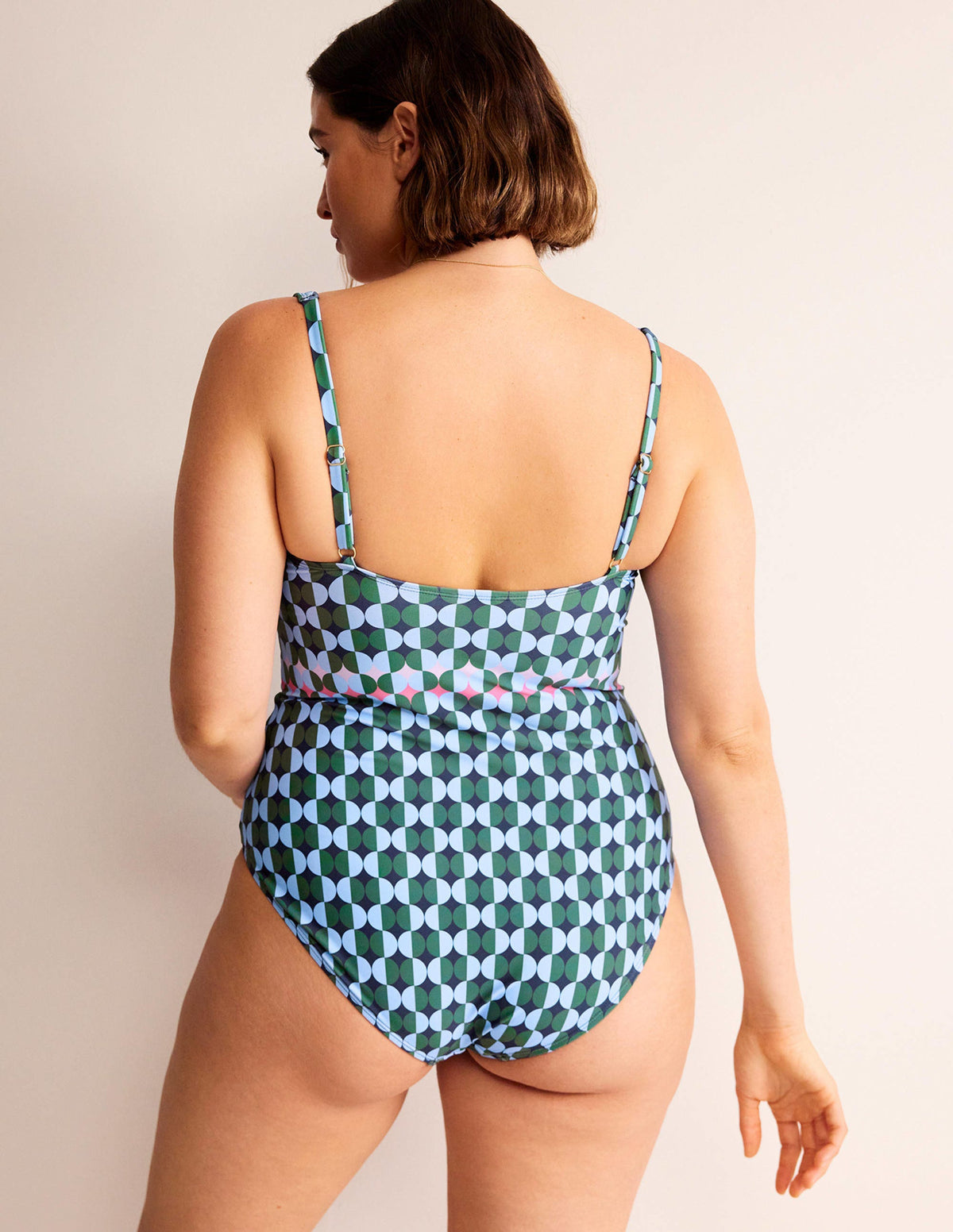 U-Bar Swimsuit-Cornflower, Multi Geo - Image 2