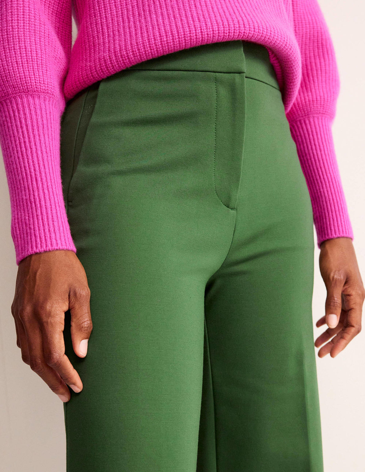 Westbourne Ponte Trousers-Winter Green-2