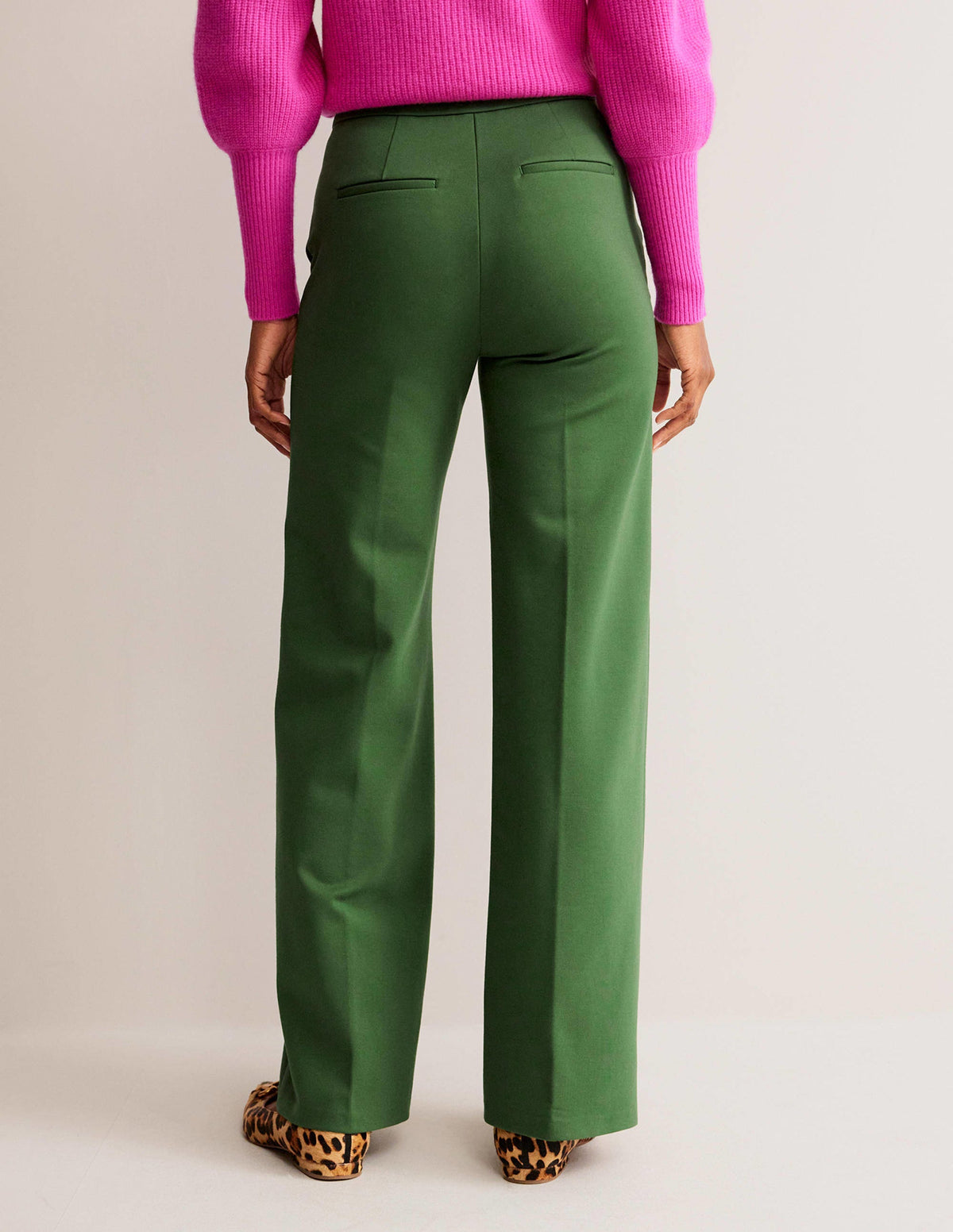 Westbourne Ponte Trousers-Winter Green - Image 3
