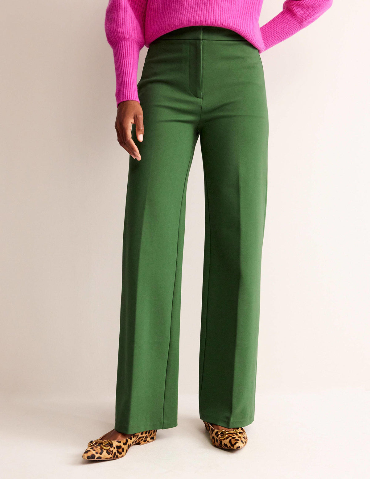 Westbourne Ponte Trousers-Winter Green - Image 4