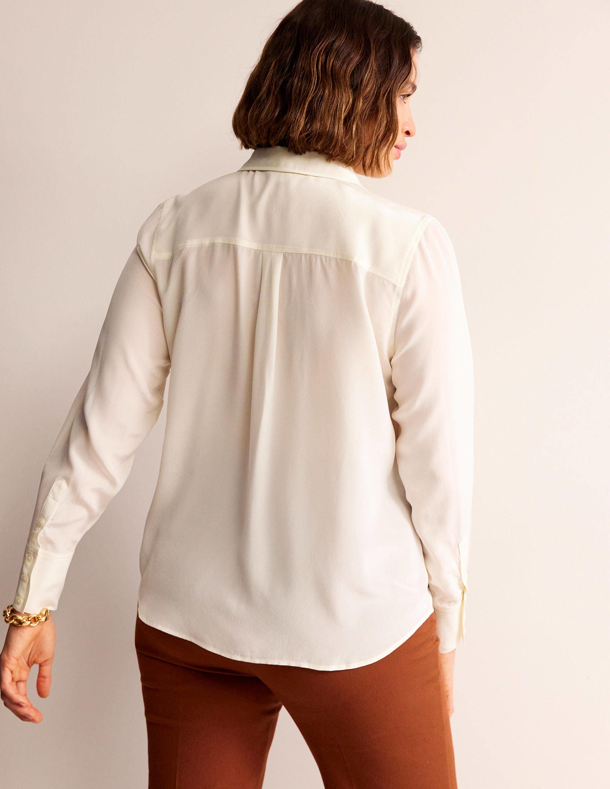 Silk Shirt-Ivory - Image 2