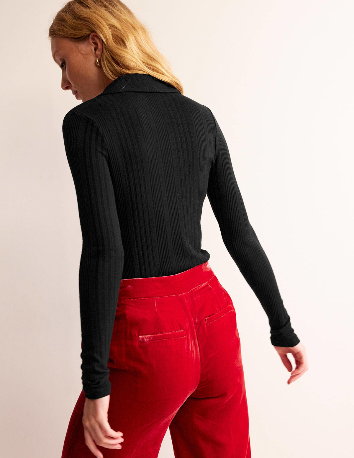 Charlotte Jersey Shirt-Black-3