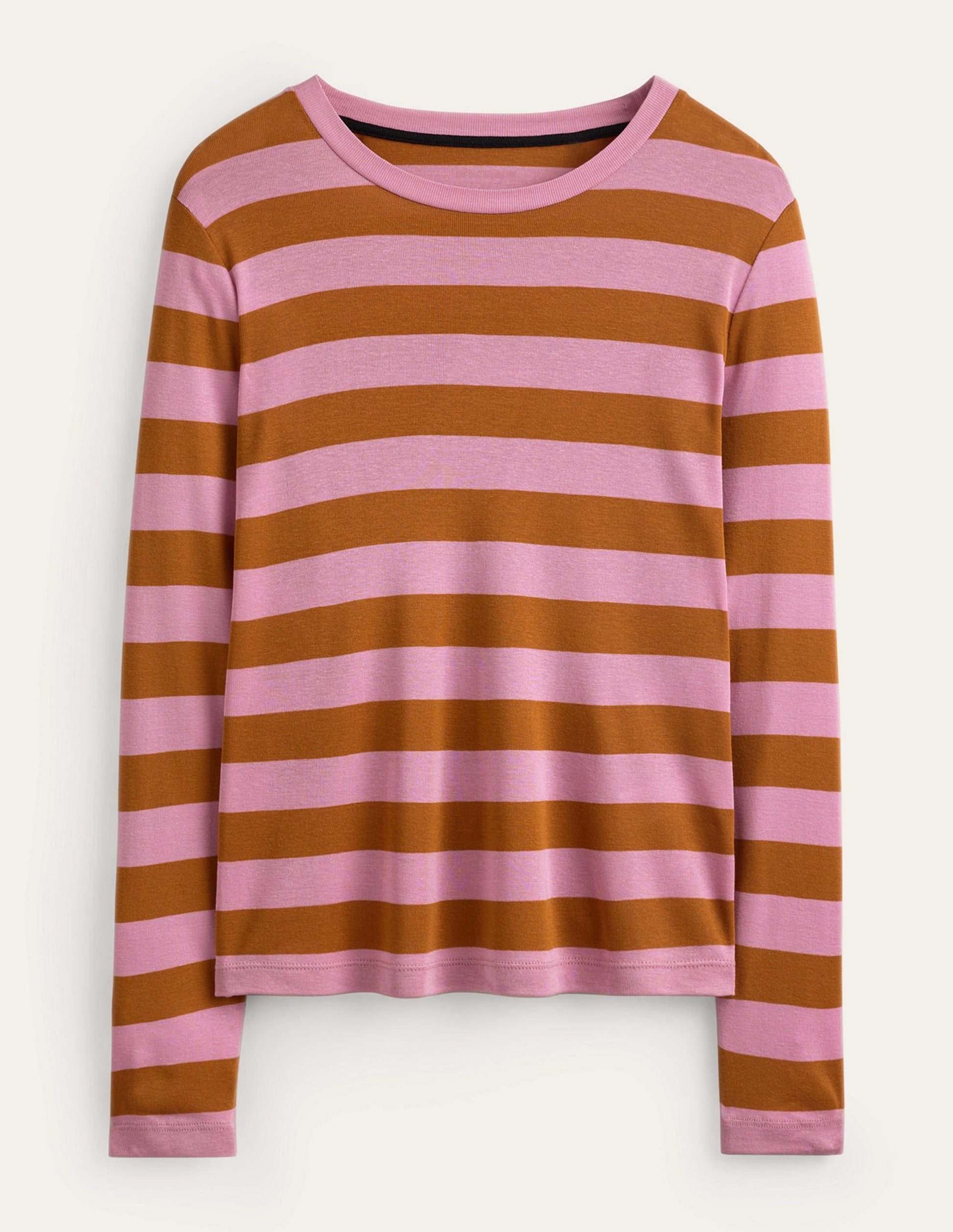 Tamsin Long Sleeve Top-Pink, Camel-5