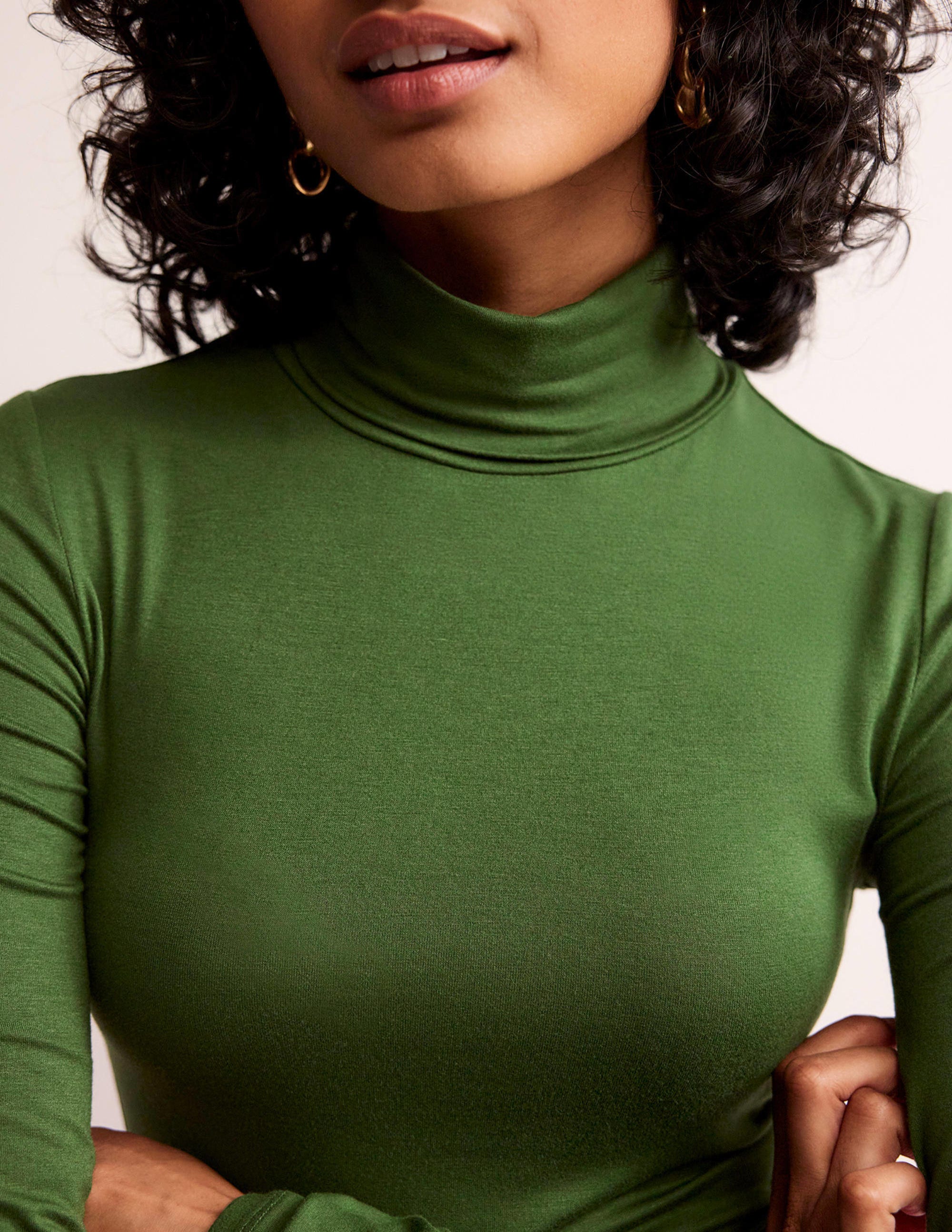 Polly Jersey Top-Winter Green - Image 2