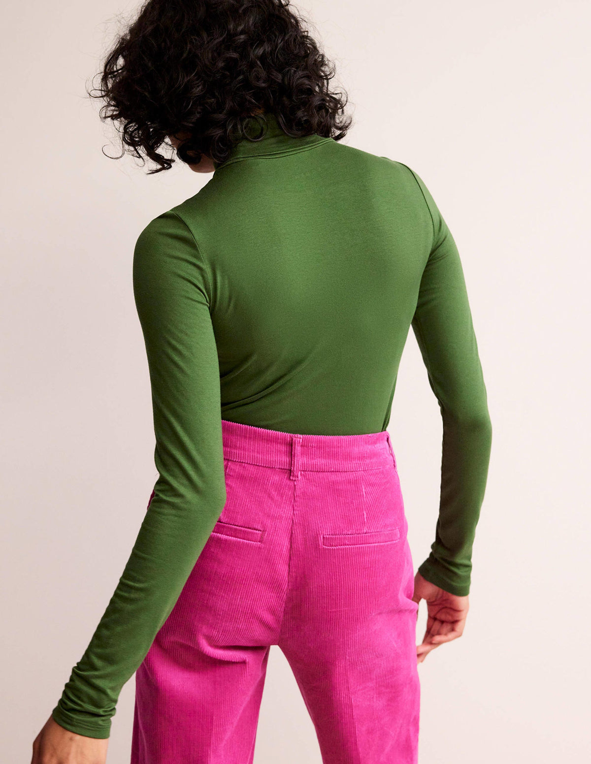 Polly Jersey Top-Winter Green - Image 3