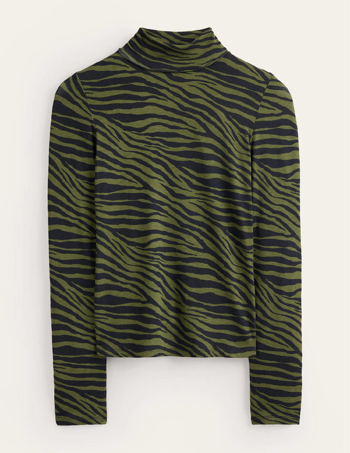 Polly Jersey Top-Oregano, Animal Stripe-5