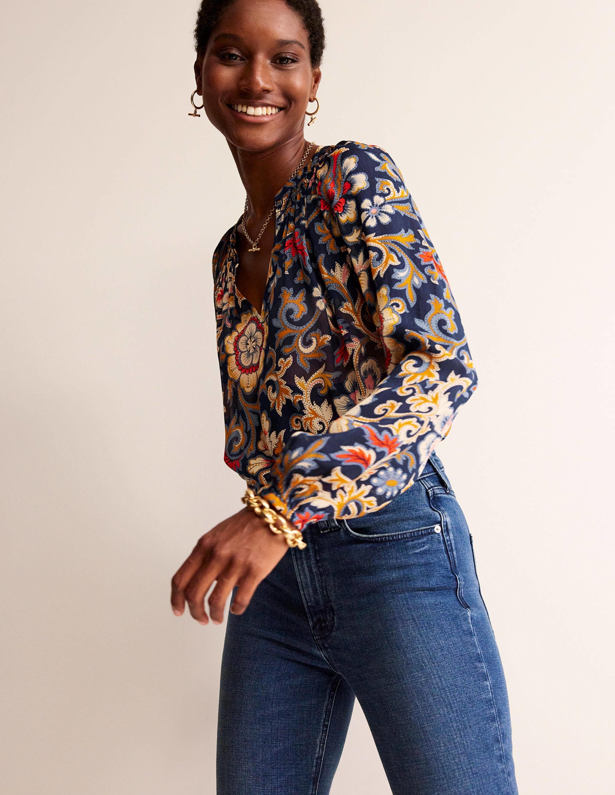 Grace Top-Multi, Botanical Lawn - Image 4