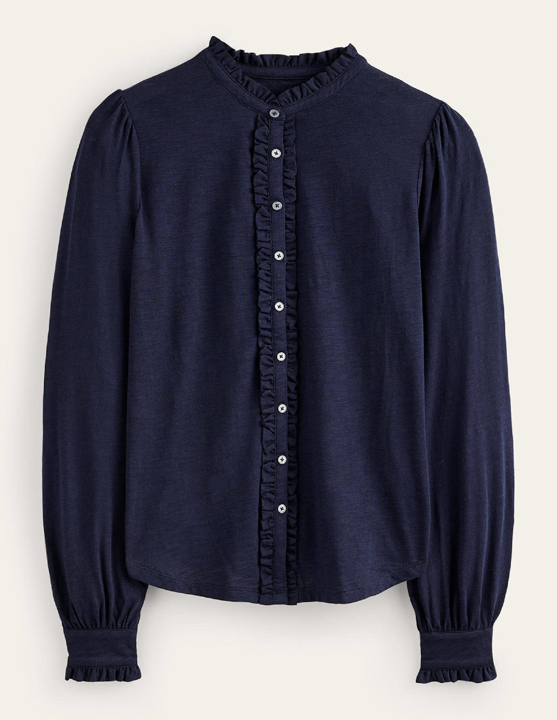 Caroline Jersey Shirt-Navy-8