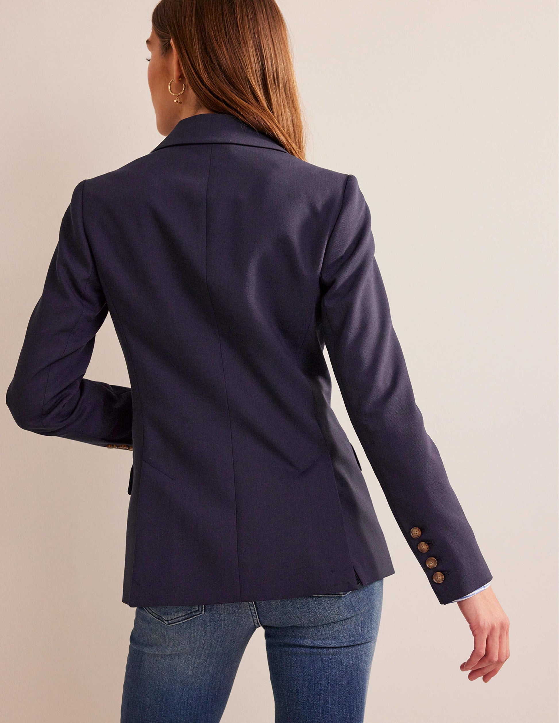 Double-Breasted Blazer-Navy-3