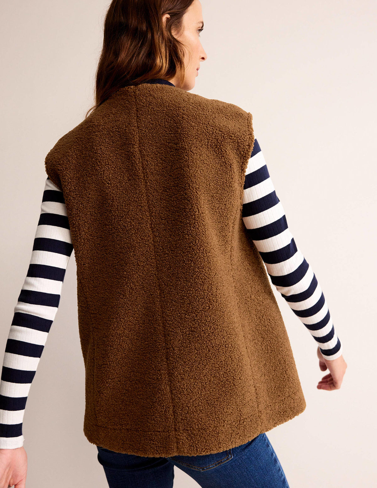 Teddy Gilet-Raw Umber-3
