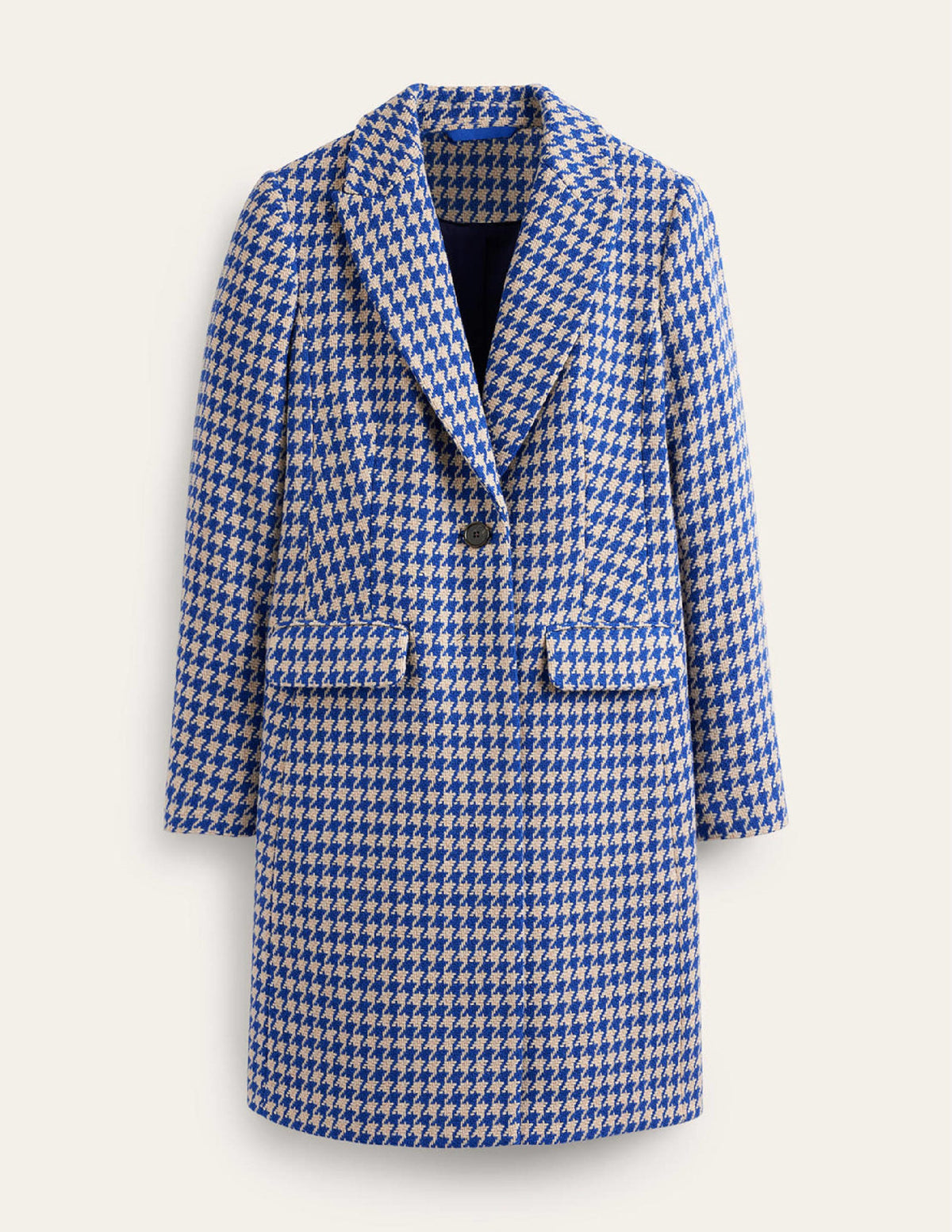 Canterbury Interest Coat-Blue and Ivory Dogstooth - Image 6